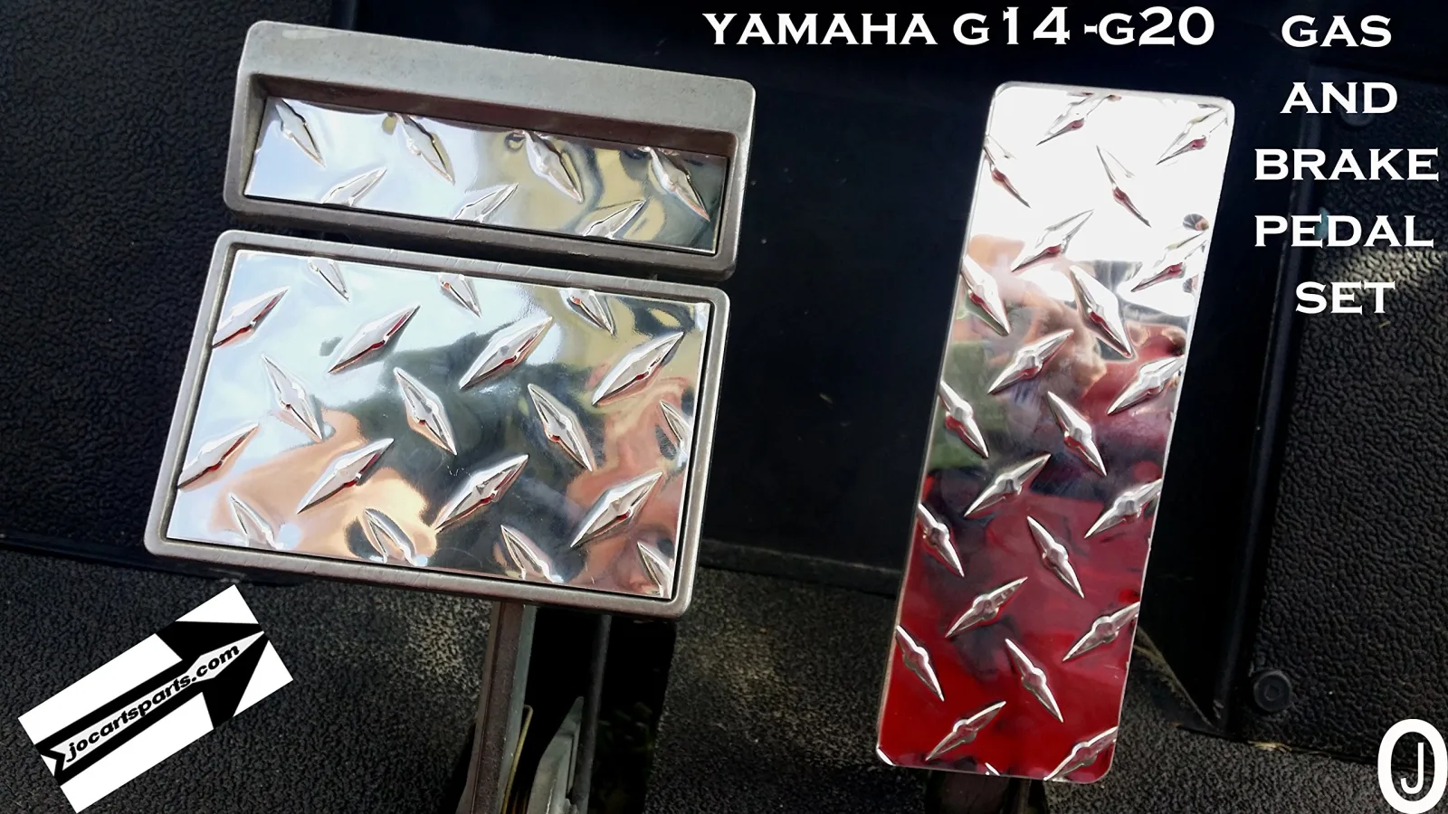 J & O Yamaha G14-G20 Polished Aluminum Pedal Set image 2