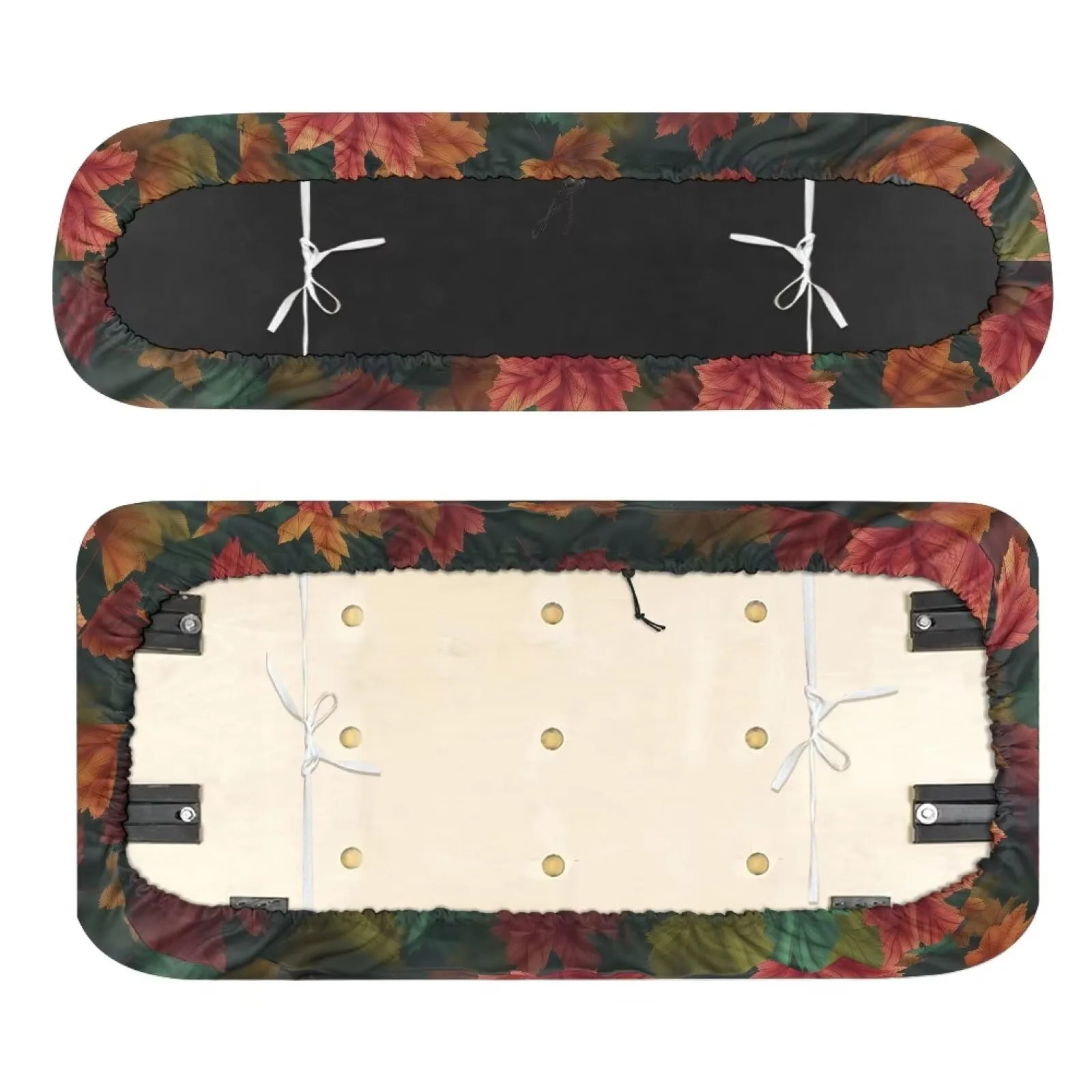 Quidrwyo Fall Maple Leaf Golf Cart Seat Covers image 2