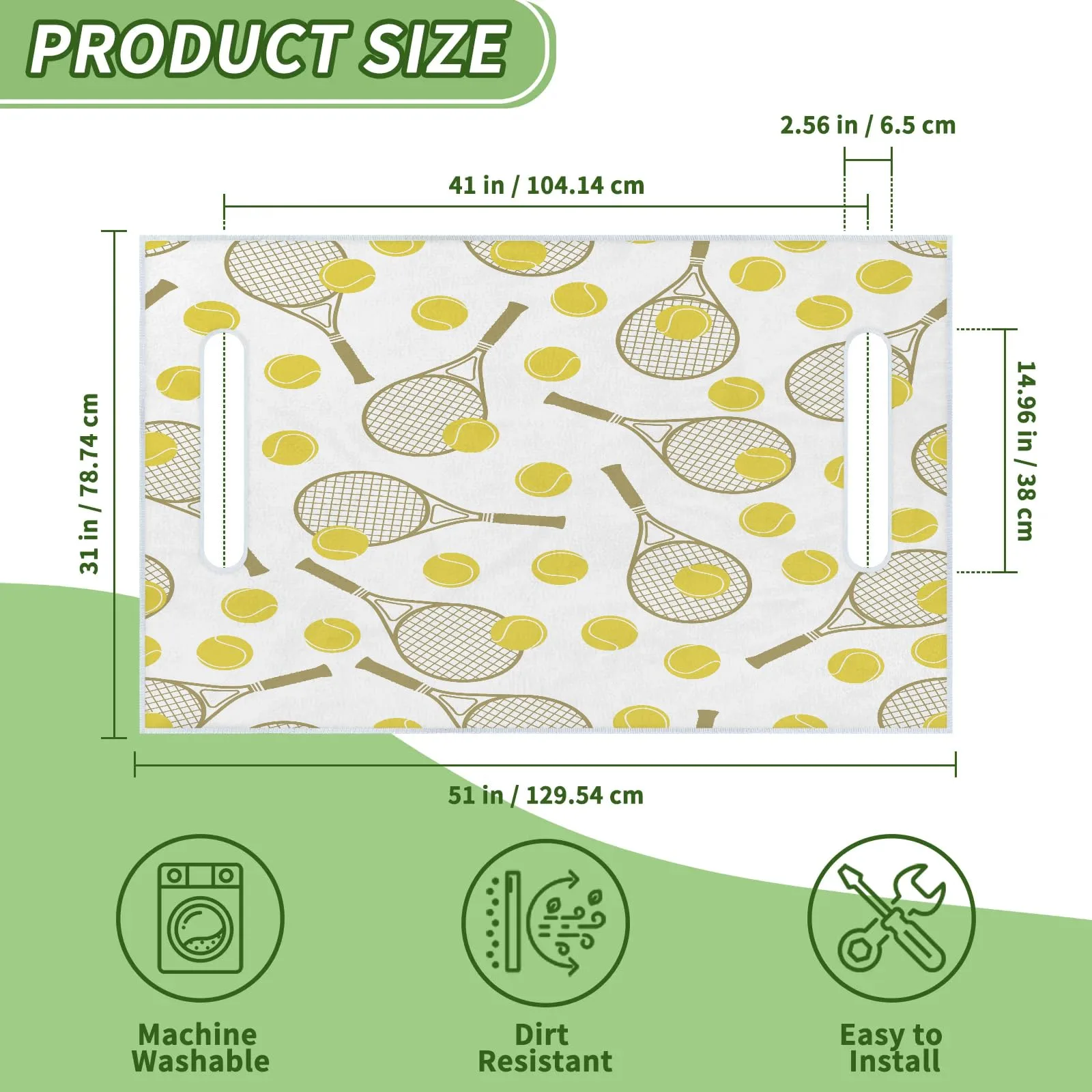 Tiveruda Golf Cart Seat Cover — 51 x 31 in Polyester image 2