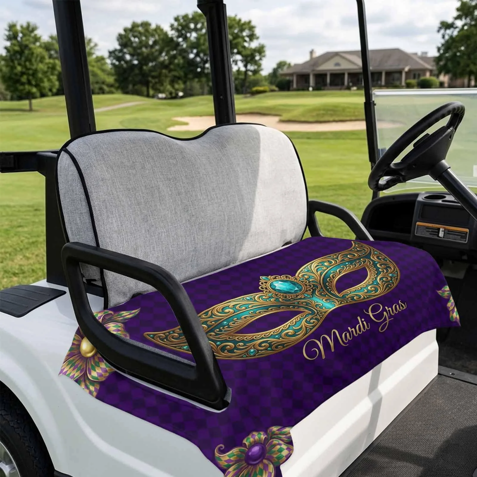 DecorLovee Golf Cart Seat Cover, Purple, 51 x 31-Inch image 4