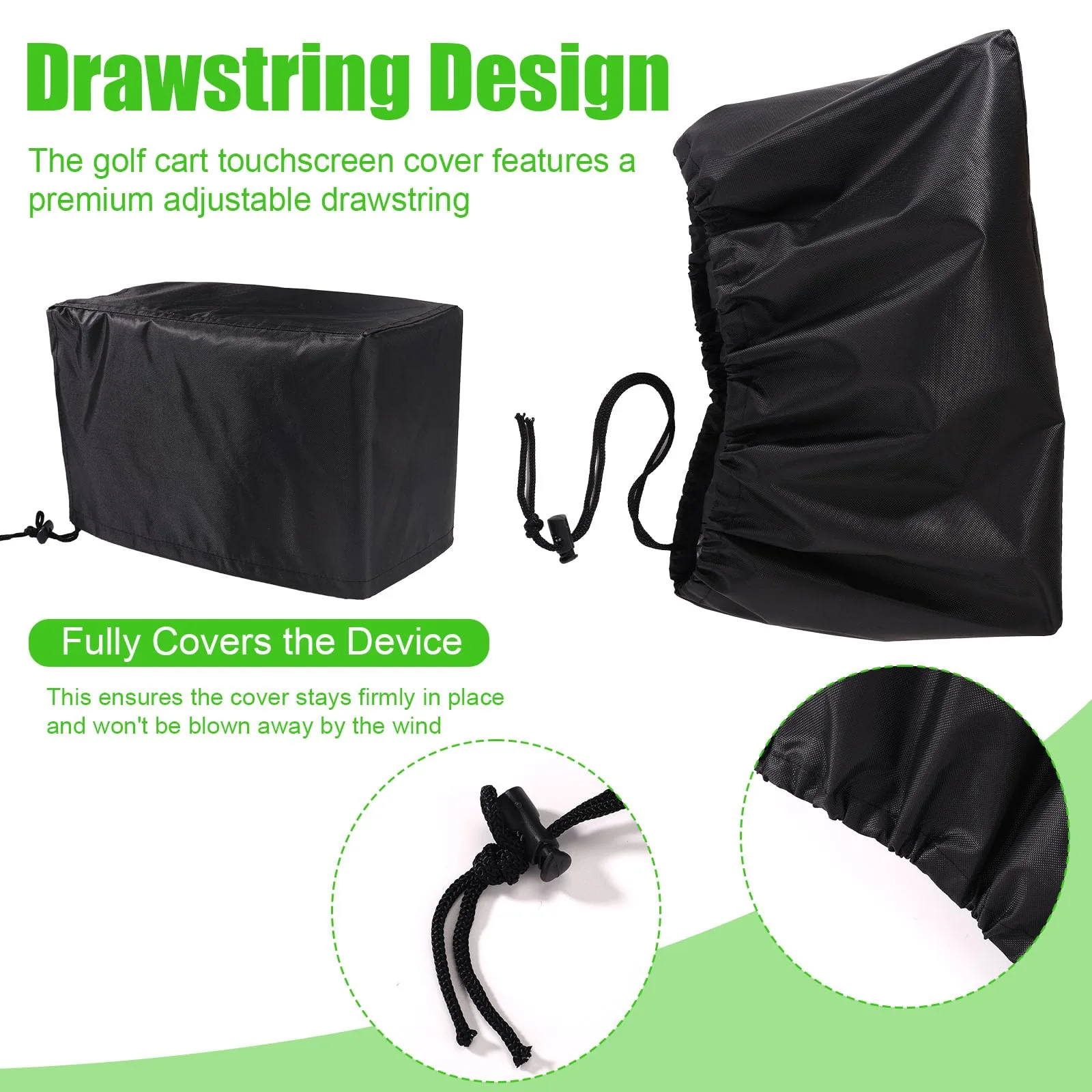 Sinbana Touchscreen Cover for Evolution and Denago Golf Carts image 3