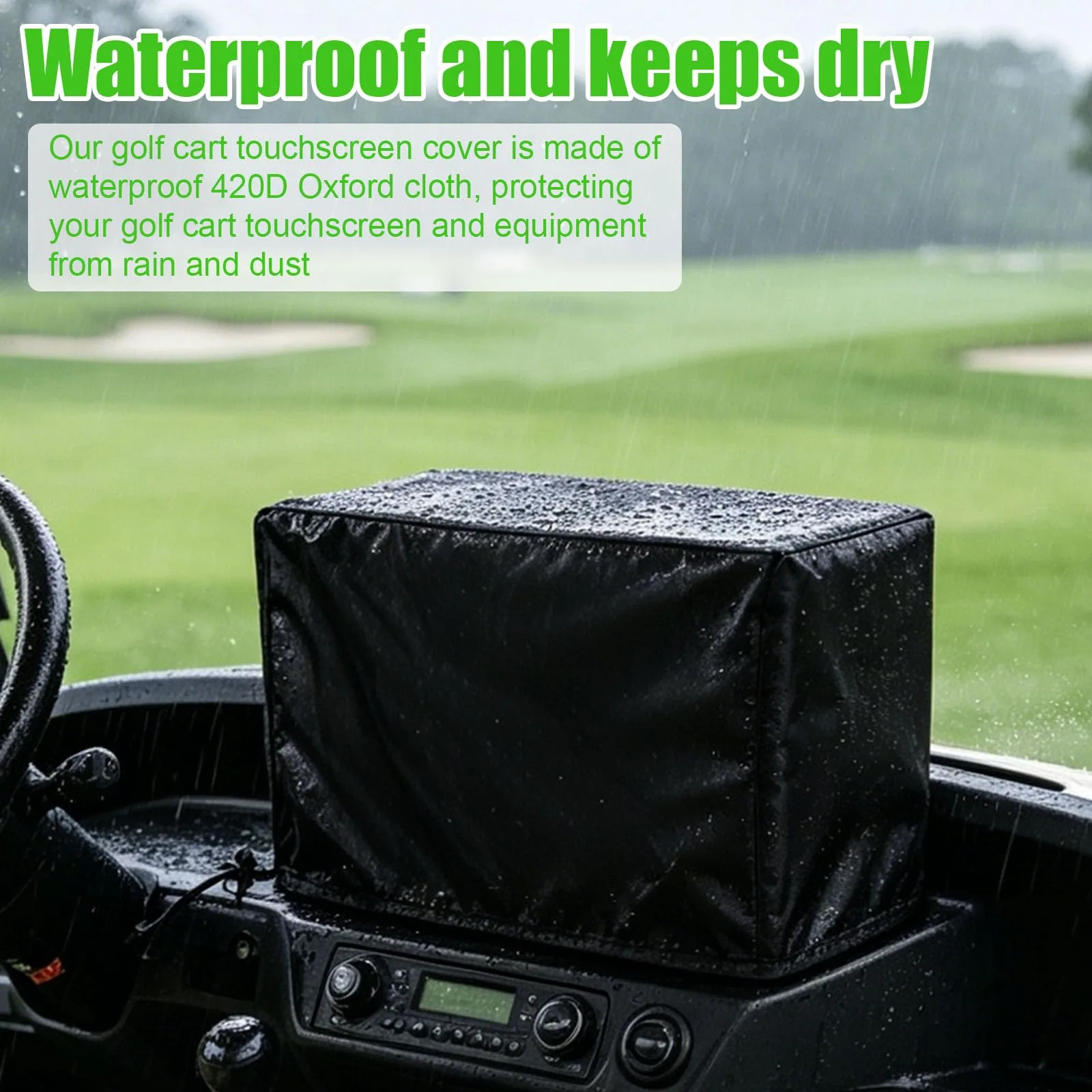 Sinbana Touchscreen Cover for Evolution and Denago Golf Carts image 4