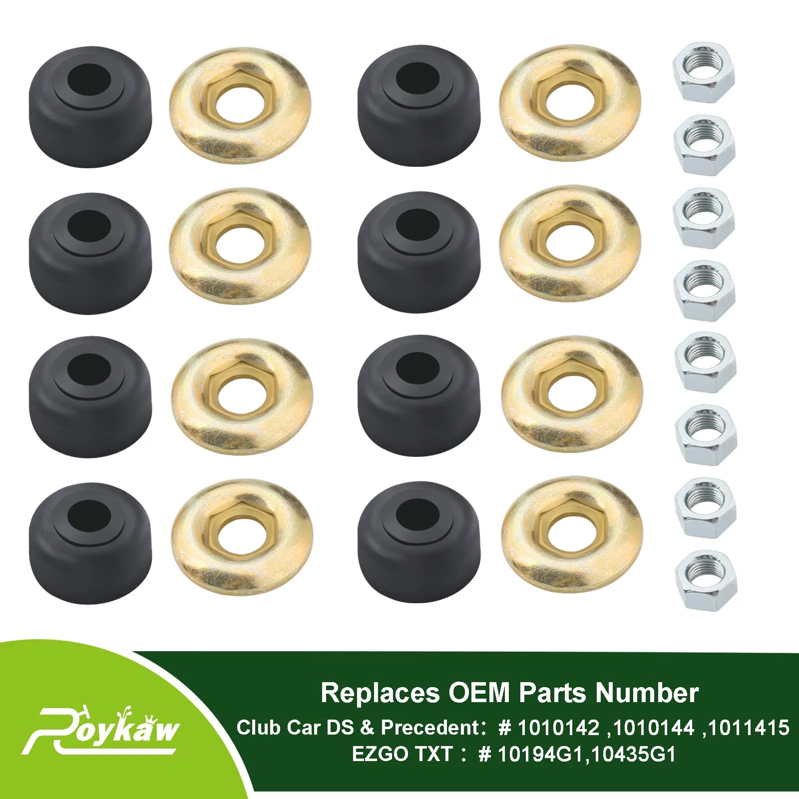 Roykaw Golf Cart Shock Bushing Kit for Club Car and E-Z-GO image 4
