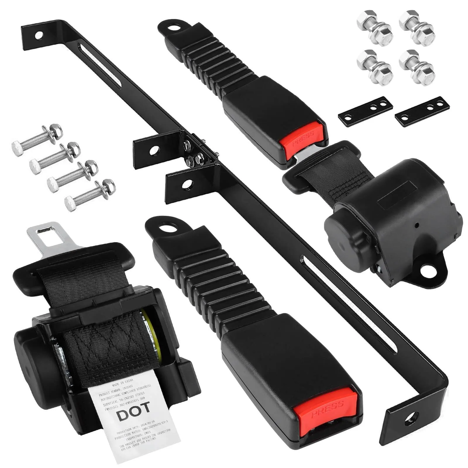 MOSNAI 61-Inch Golf Cart Seat Belt Kit