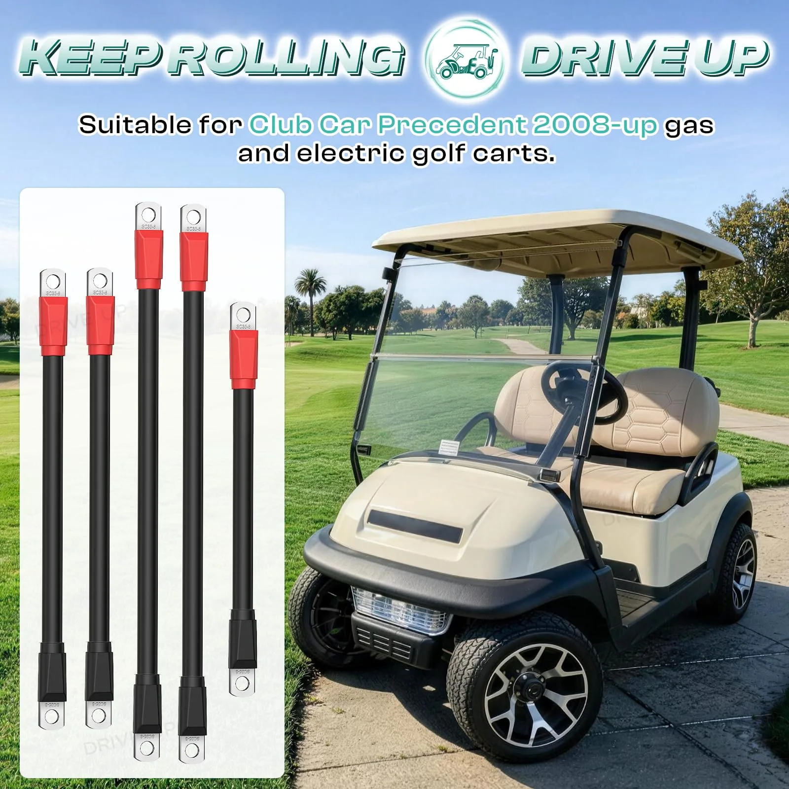 DRIVE UP DU00152 Battery Cables for Club Car Precedent image 2