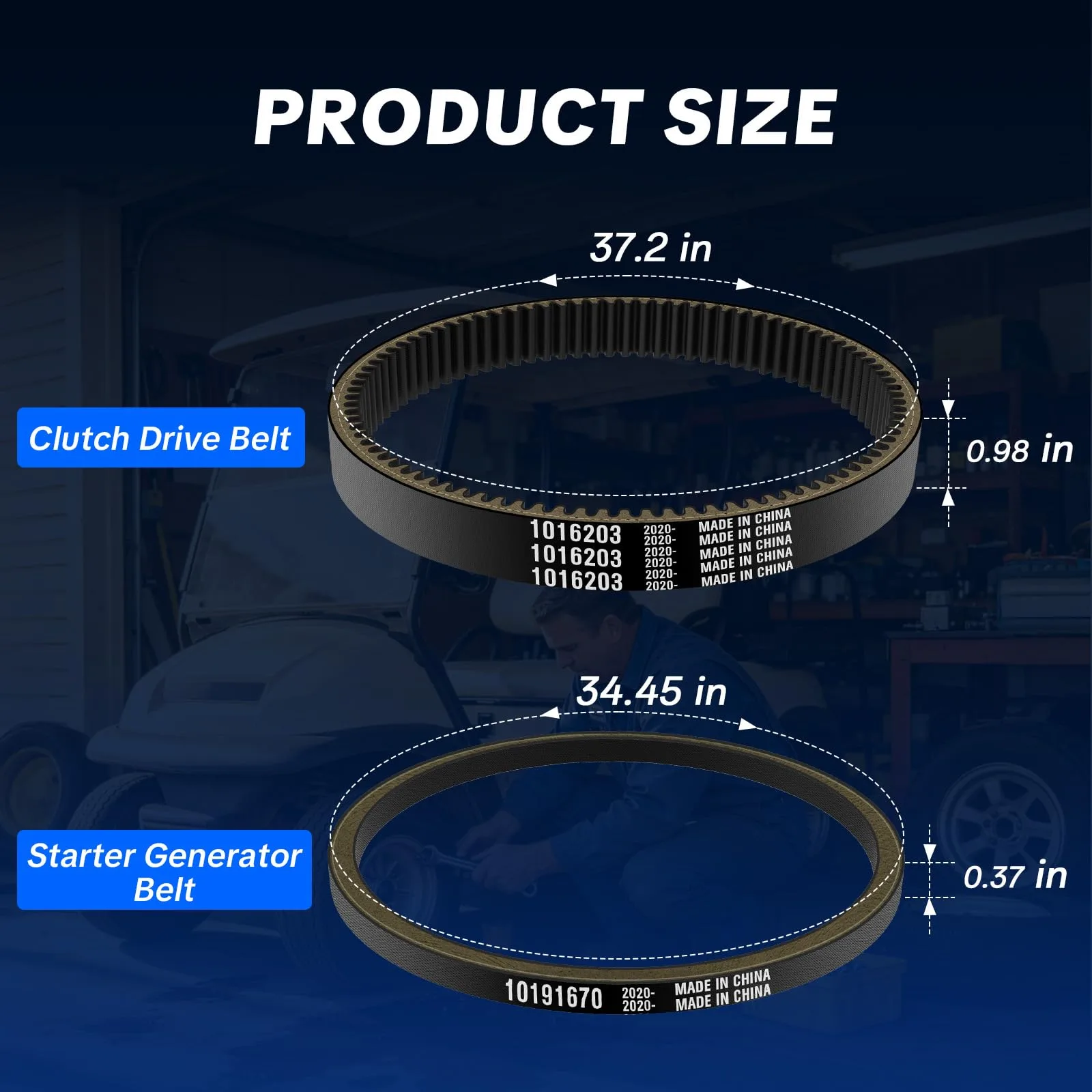 EXEFCH Club Car DS & Precedent Belt Kit image 2