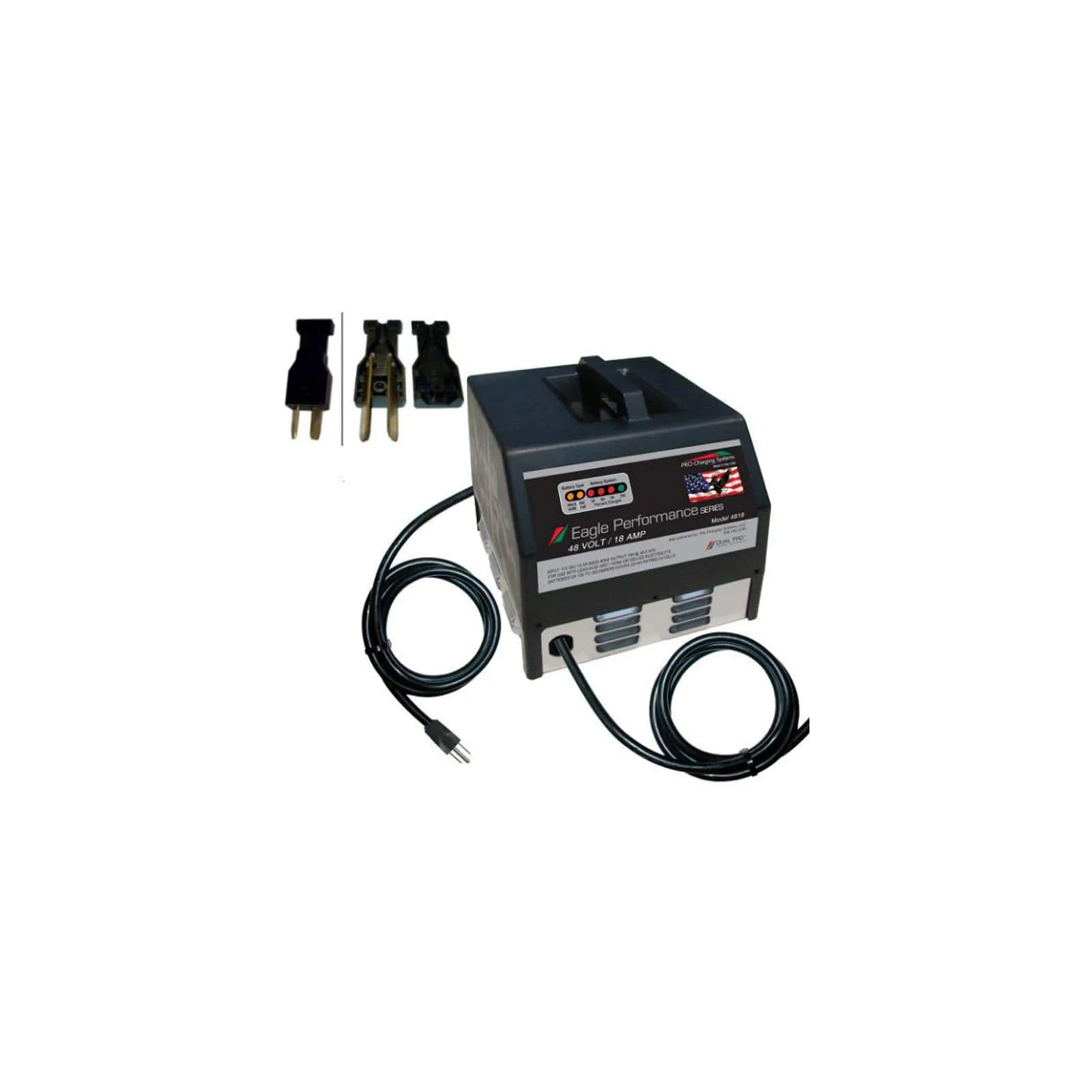 BIAF 36V Dual Pro Golf Cart Charger I3620607 with Crowsfoot Plug