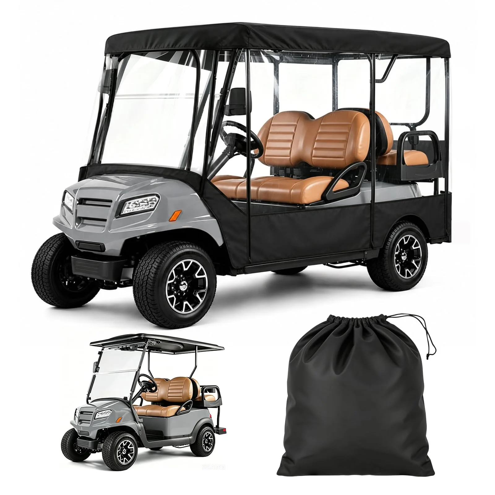 Abliseoum Golf Cart Enclosure AAMAOP00144, 4 Passenger