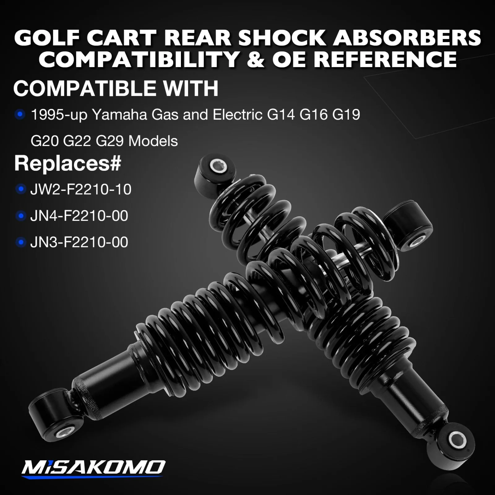 Misakomo Rear Shocks for Yamaha G14-G29 Golf Carts image 2