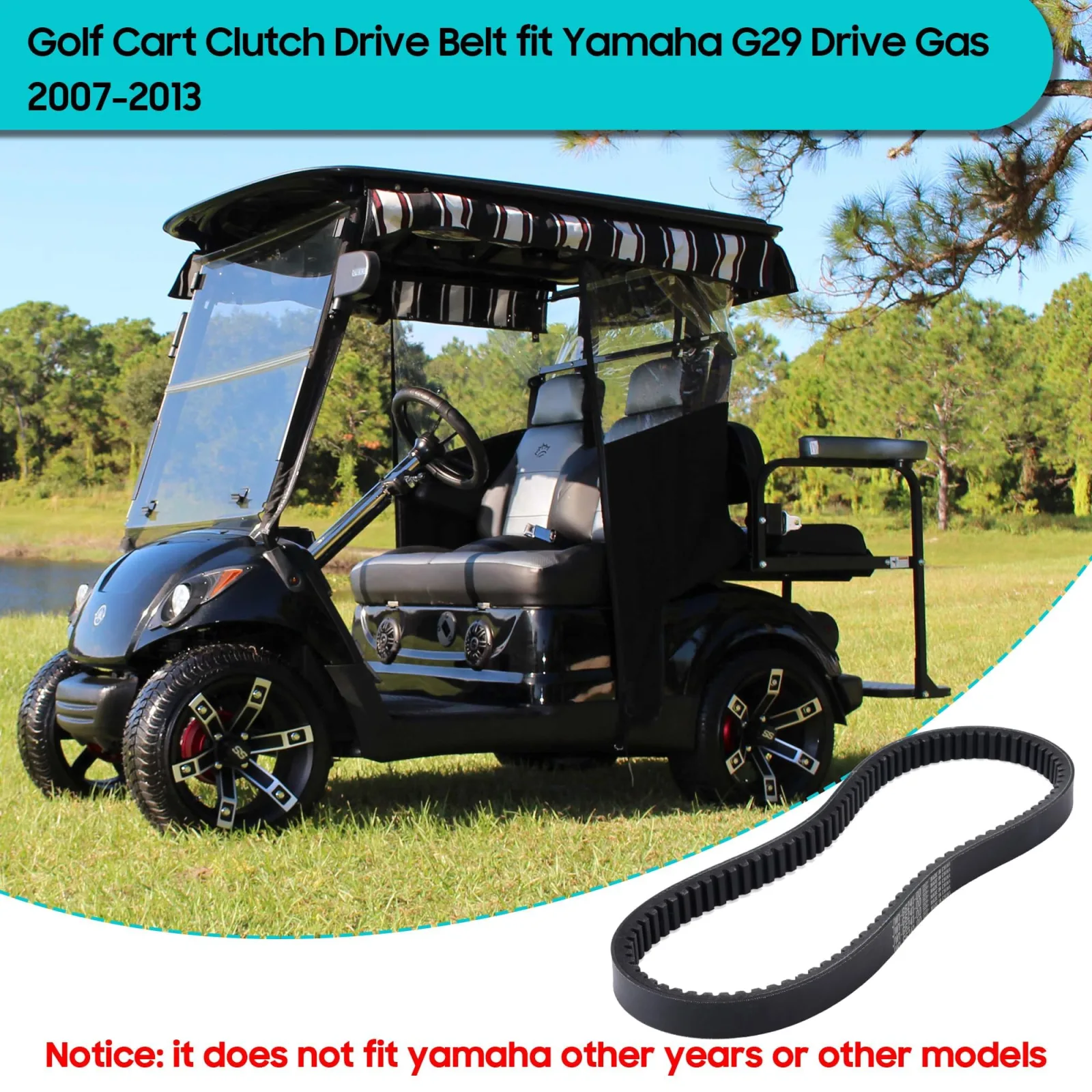 10L0L Drive Belt for Yamaha G29 Drive Gas 2007-2014 image 3