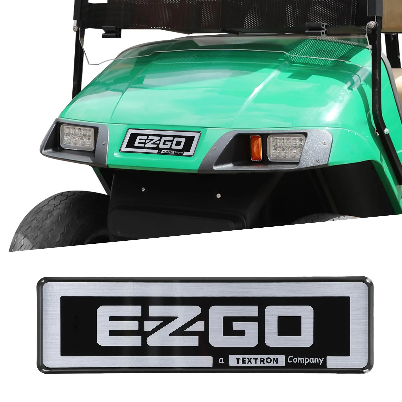 Roykaw G-0653 E-Z-GO TXT Front Name Plate Emblem