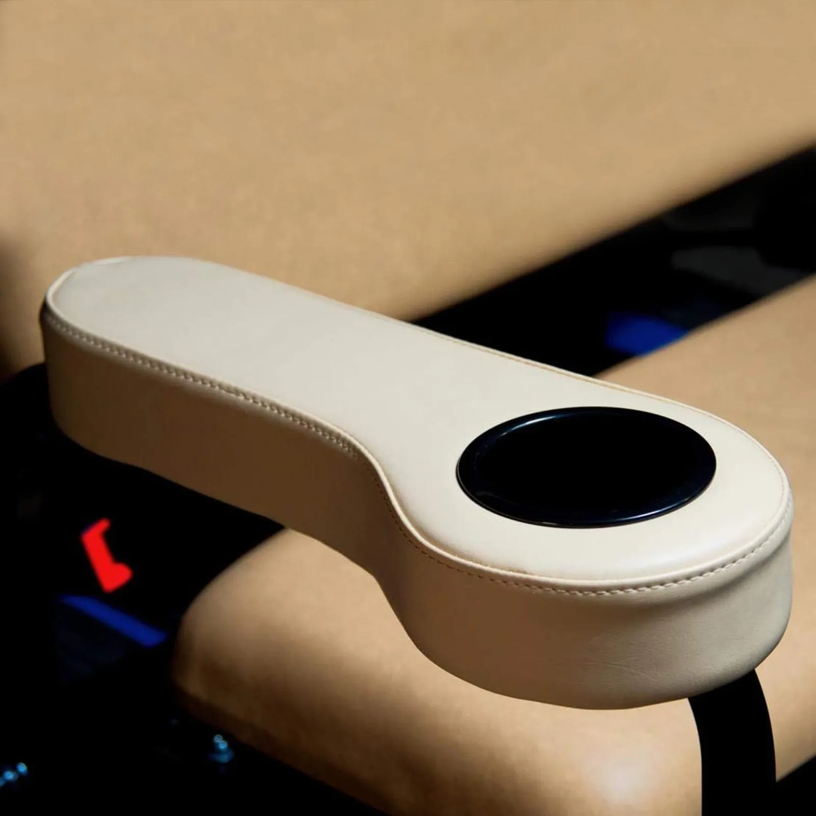 Huskey Beige Rear Seat Armrests with Cup Holders image 2