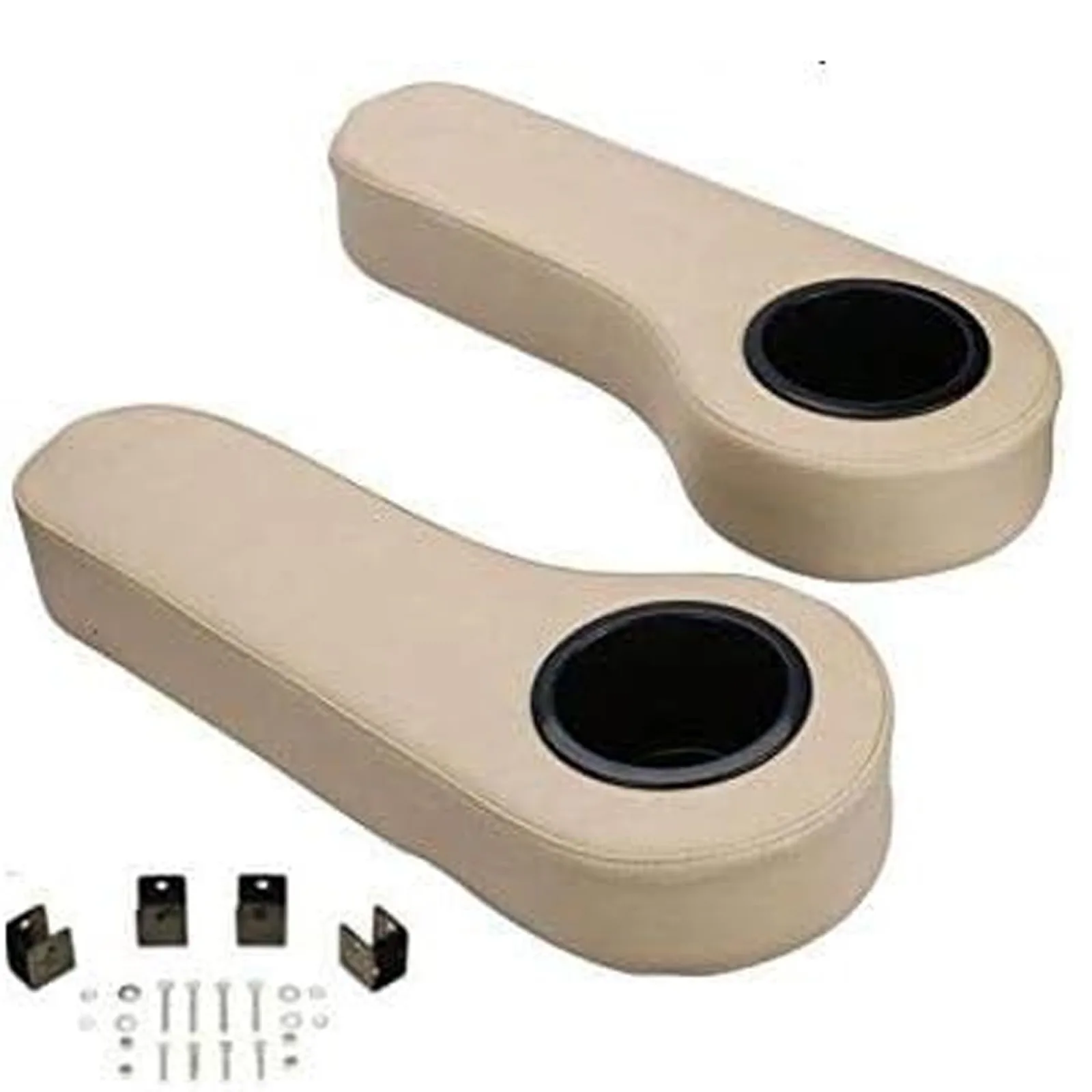 Huskey Beige Rear Seat Armrests with Cup Holders image 4