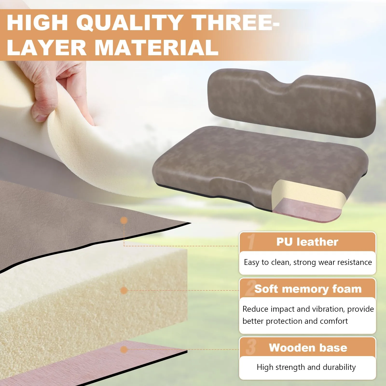E-Z-GO RXV Front Seat Cushion Set 2008-Up image 4