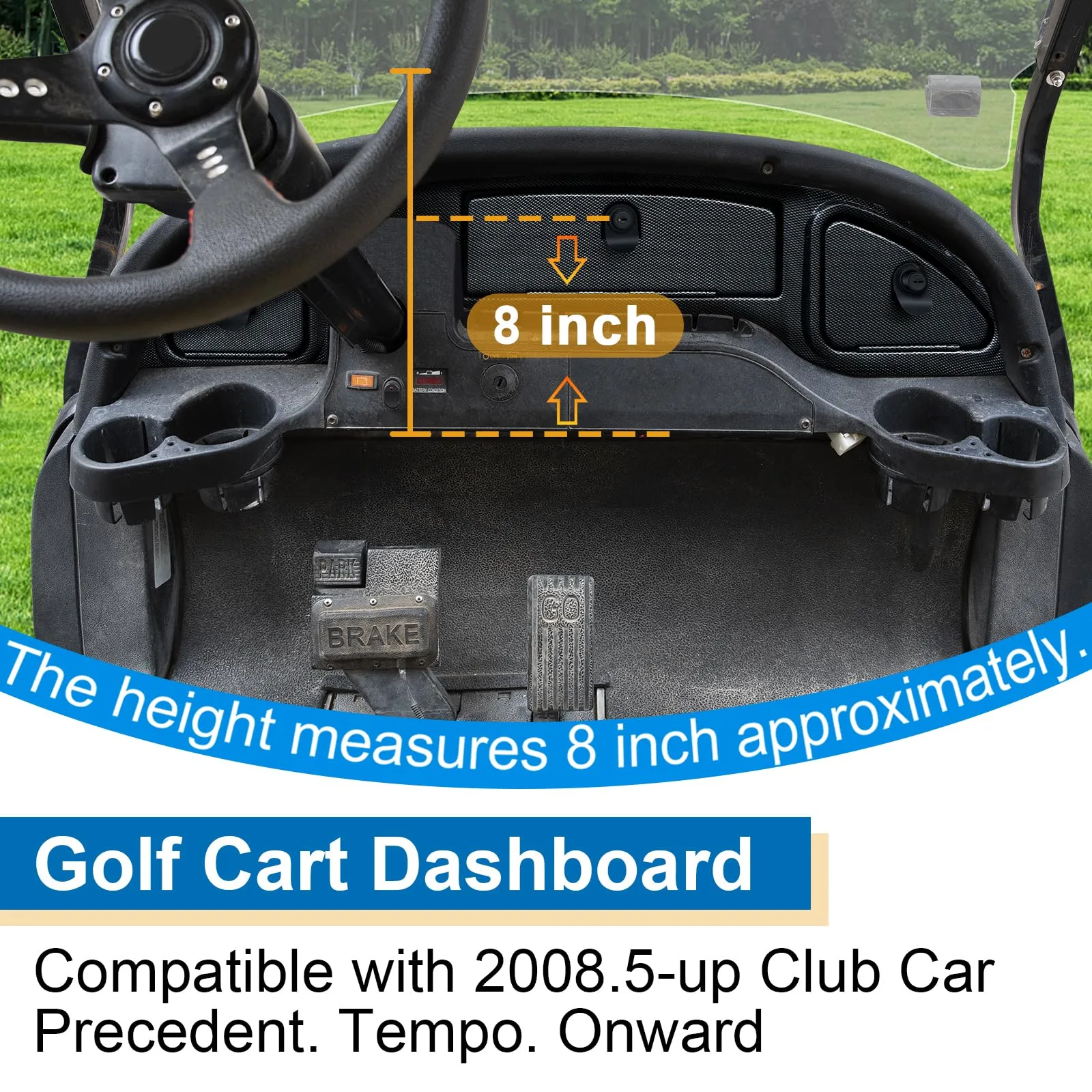 Orle Oko 3-Door Dash Cover for Club Car Precedent image 3