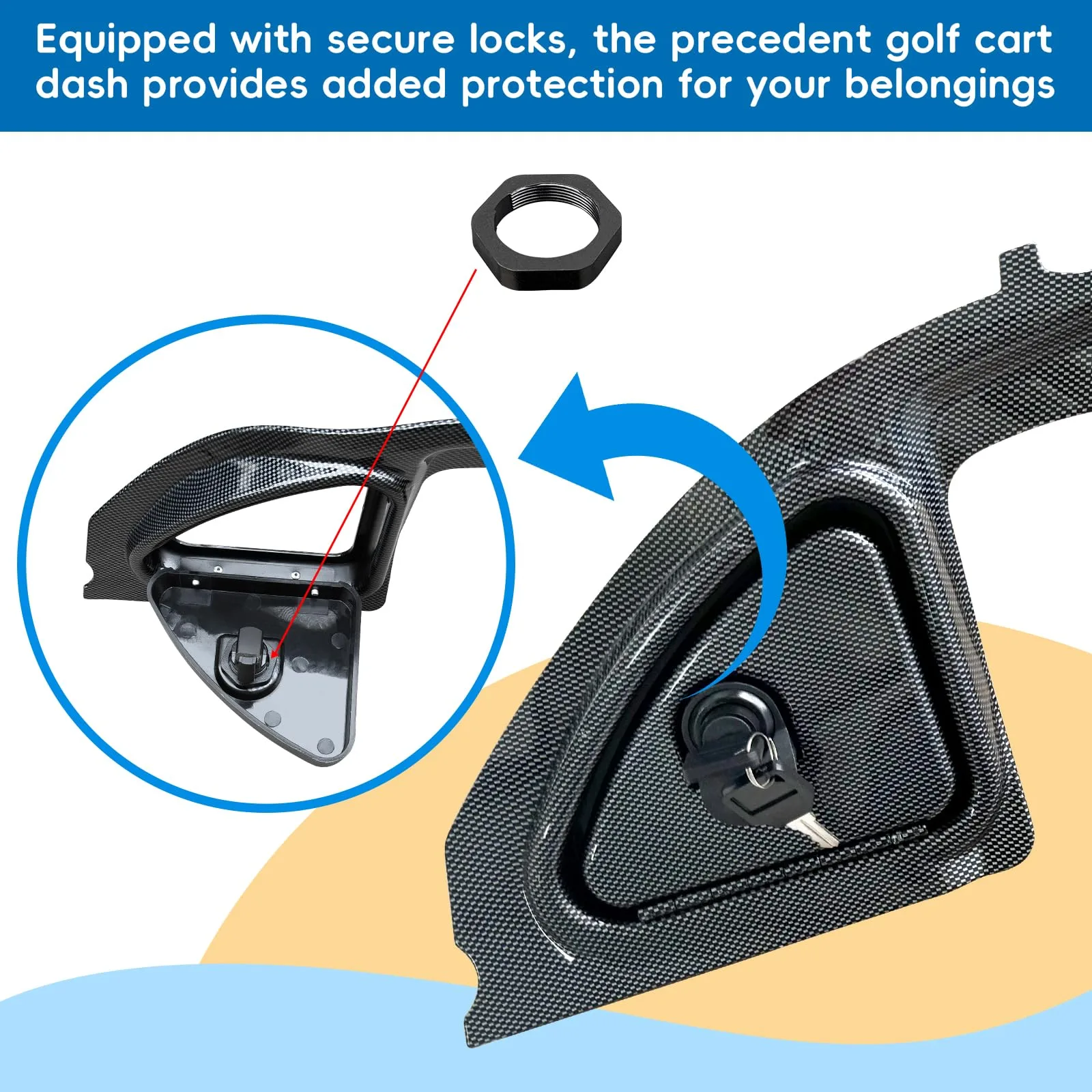 Orle Oko 3-Door Dash Cover for Club Car Precedent image 4