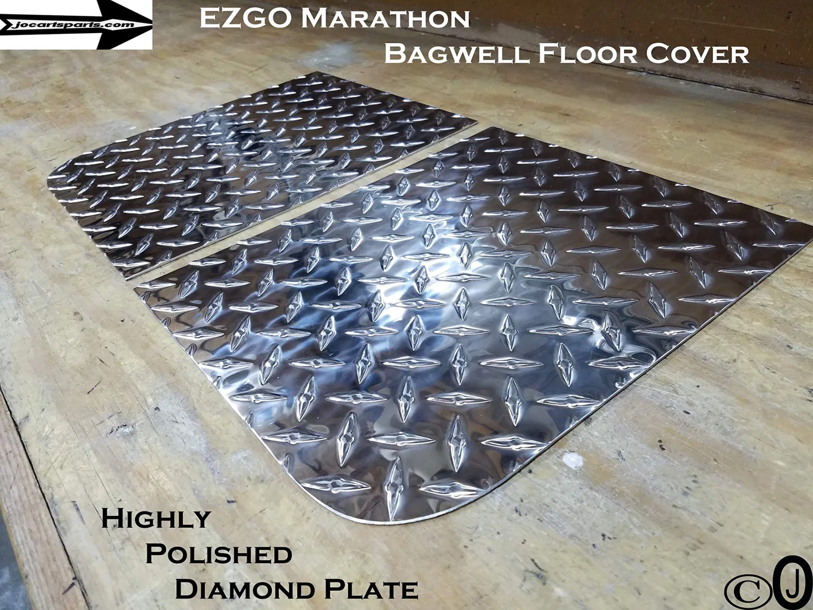 E-Z-GO Marathon Diamond Plate Bag Well Liner image 3