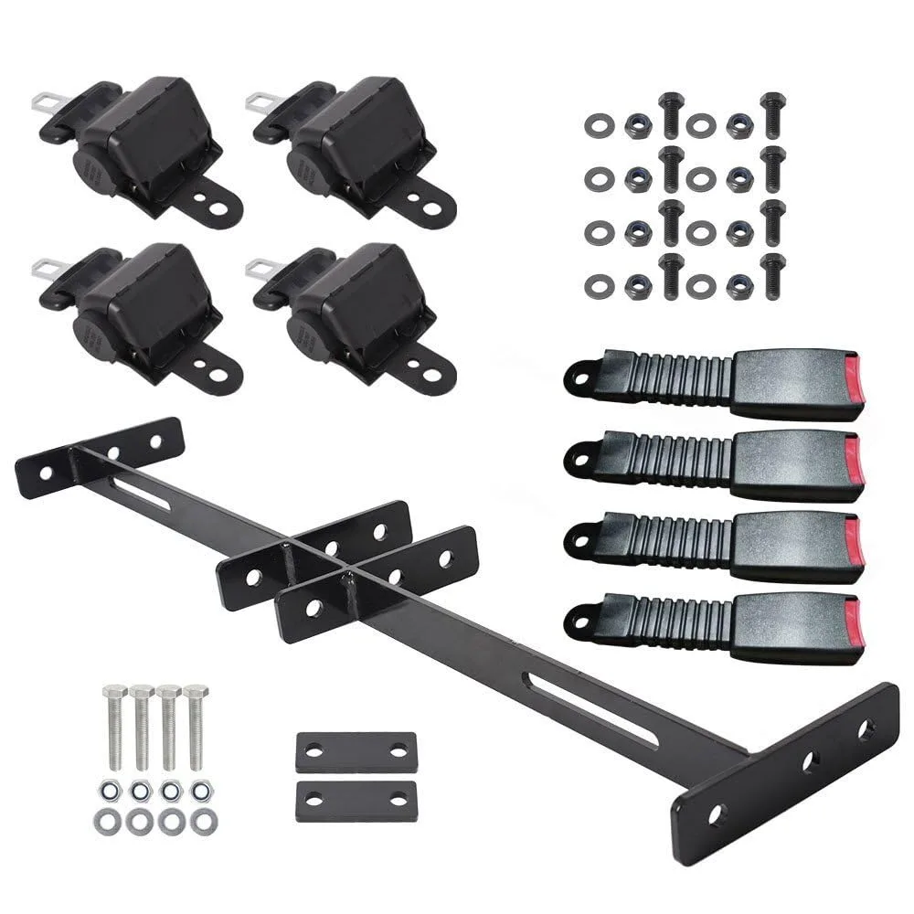 Generic Golf Cart Retractable Seat Belt Bracket Kit
