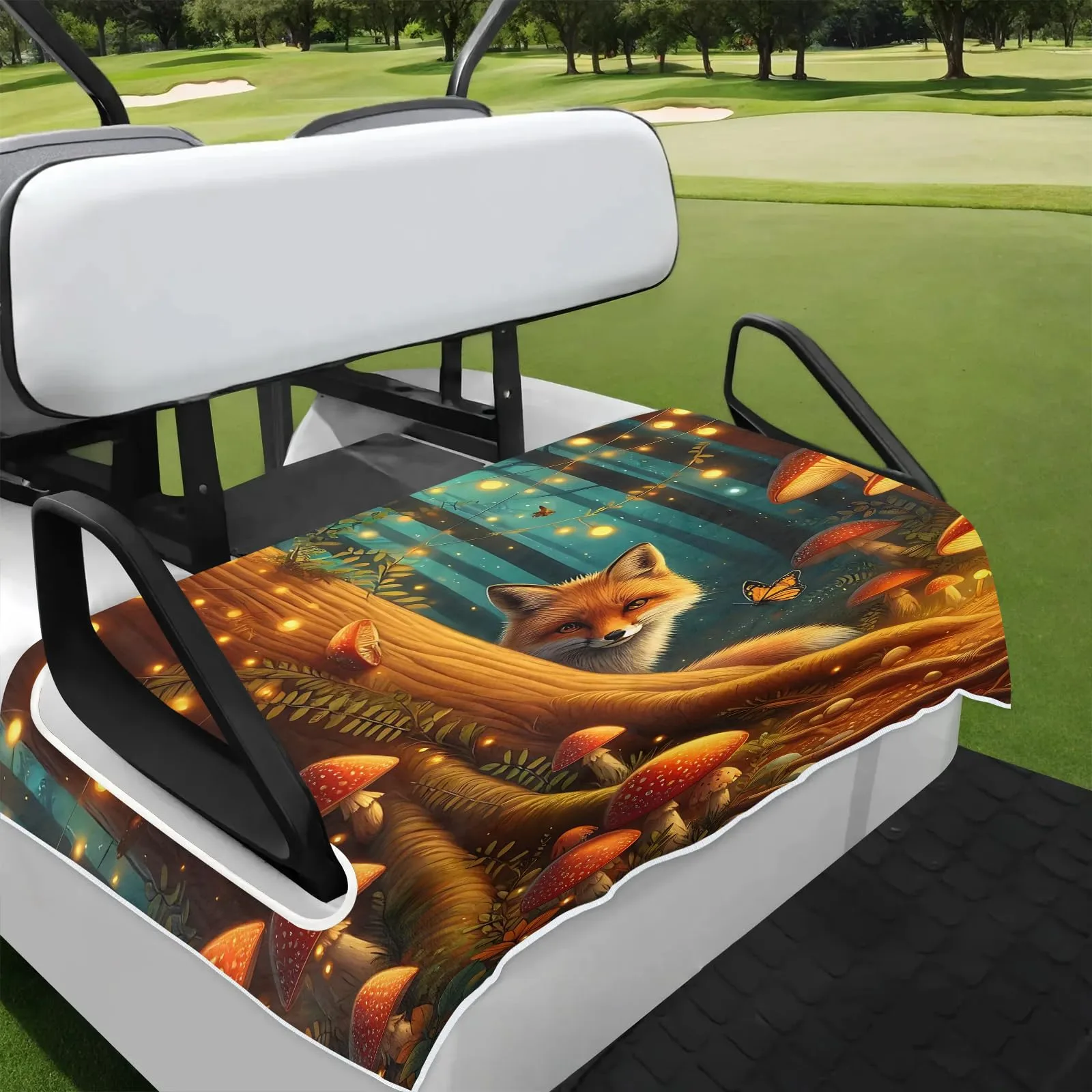 Tiveruda Golf Cart Seat Cover for Double Seats, 51 x 31 in.