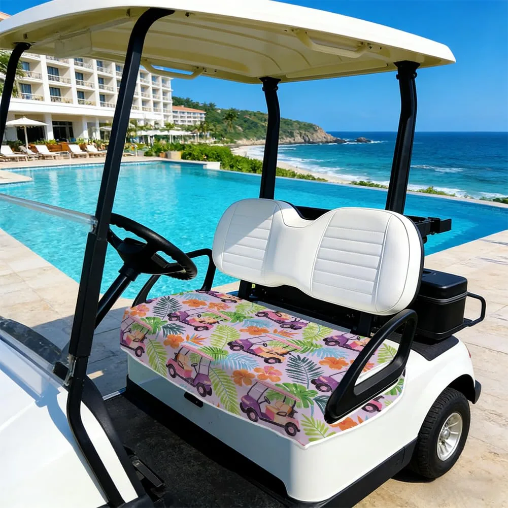 TNKBREEZE Palm Leaves Golf Cart Seat Cover 51 x 31 in image 4