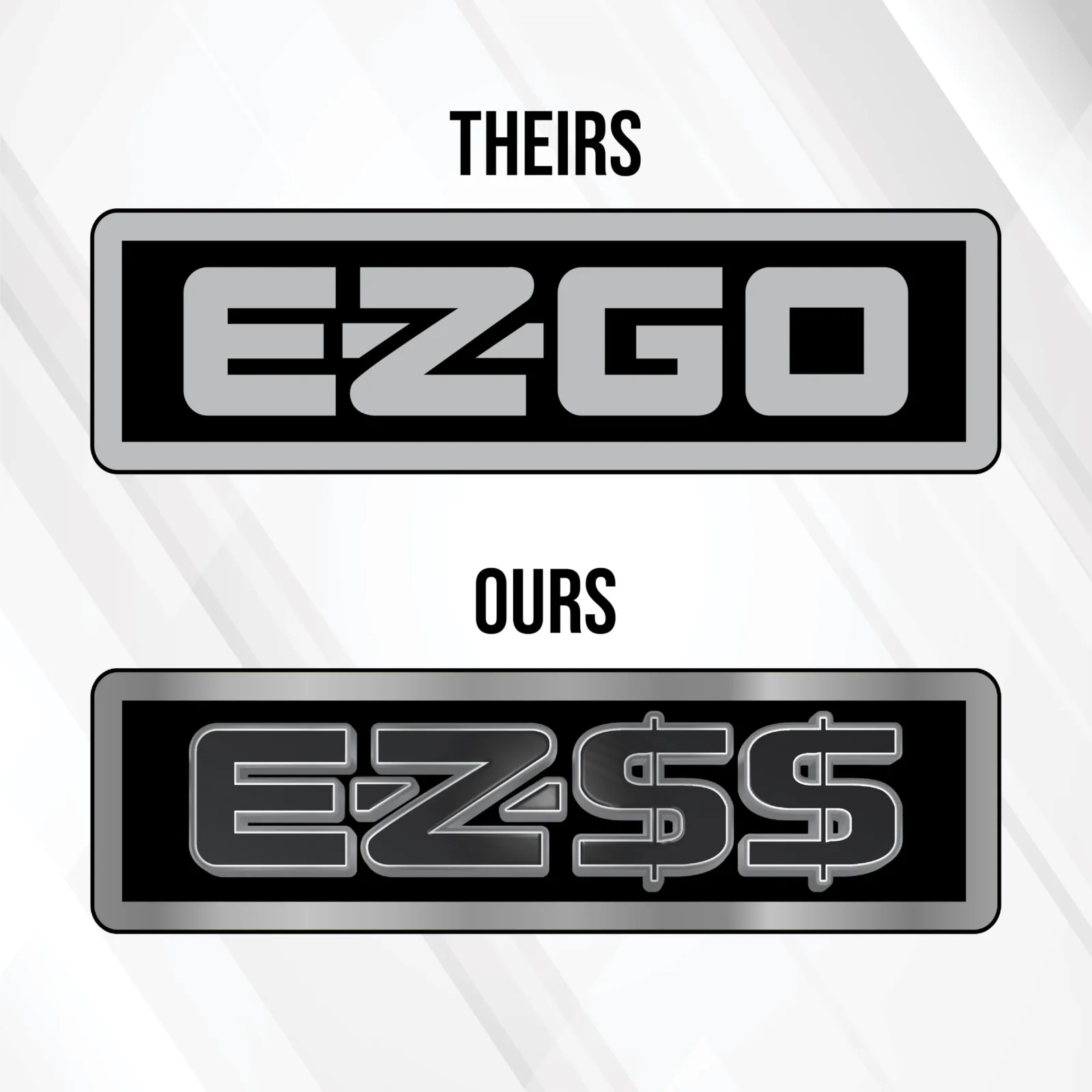 Gimme Golf USA EZ-GO TXT Golf Cart Name Plate image 2
