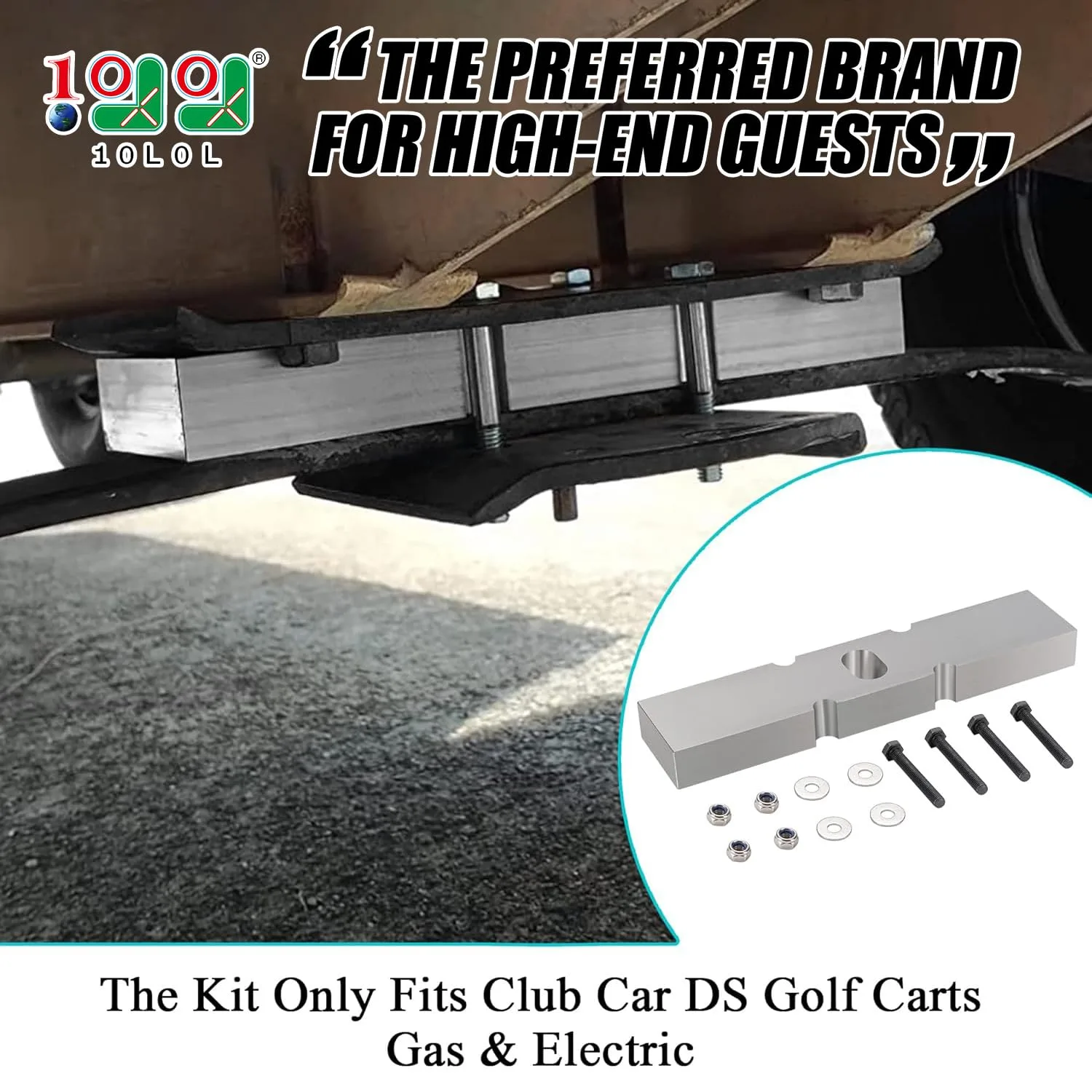 10L0L 1-Inch Front Lift Kit for Club Car DS & Precedent image 2