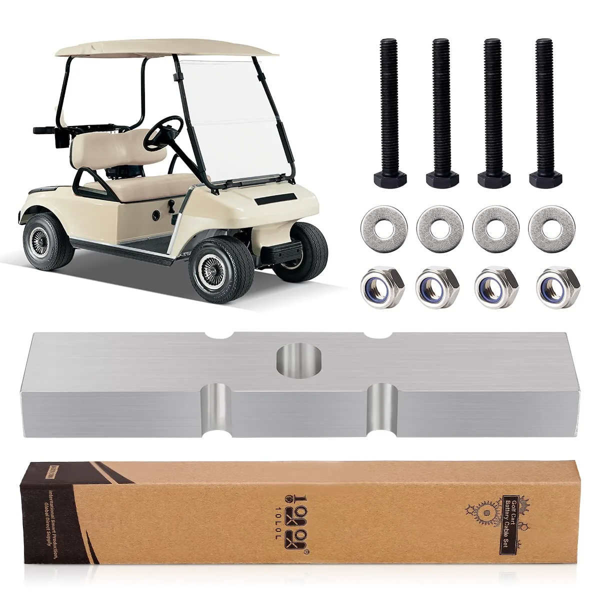 10L0L 1-Inch Front Lift Kit for Club Car DS & Precedent