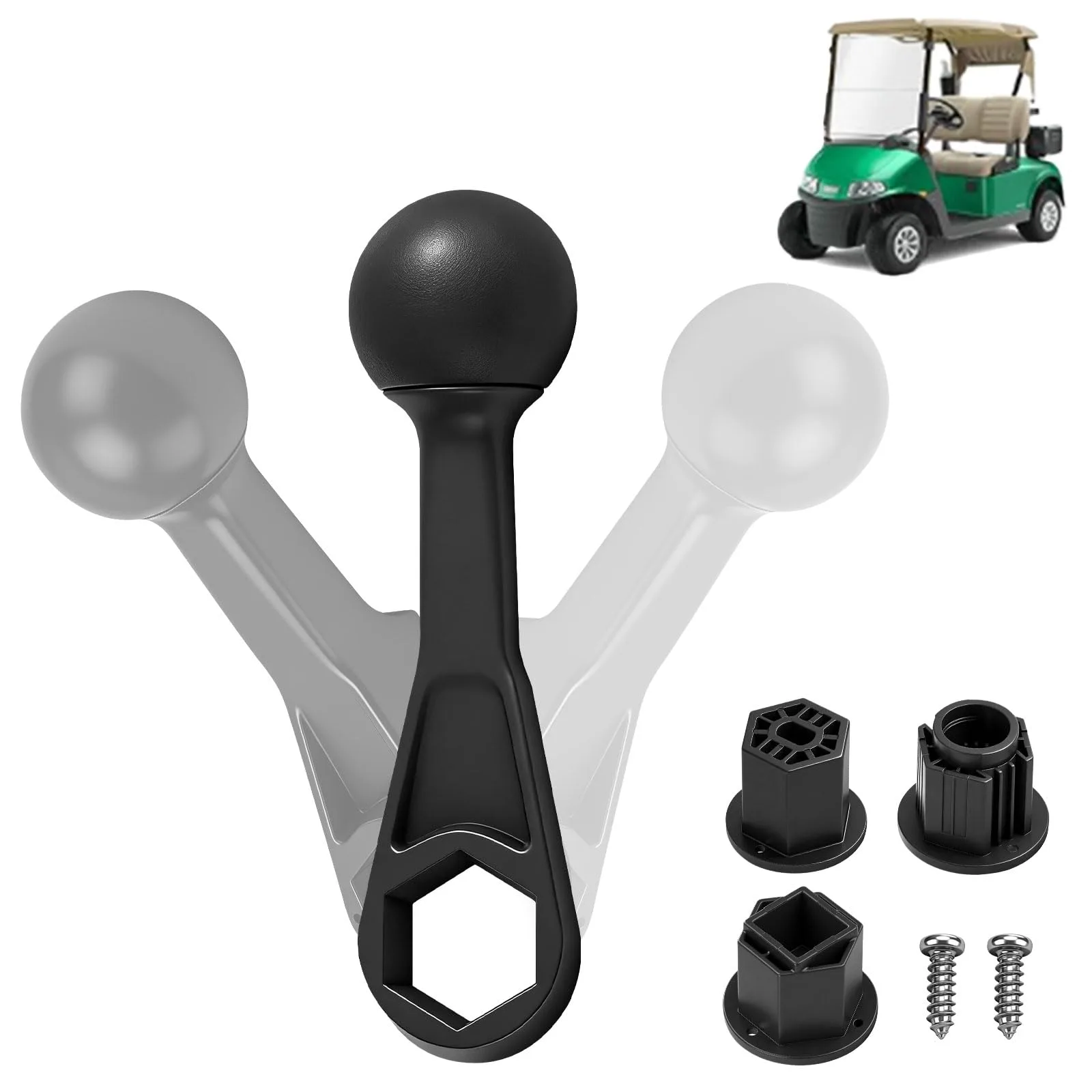 VoltRidge Universal Forward/Reverse Shift Lever for Golf Carts, Black