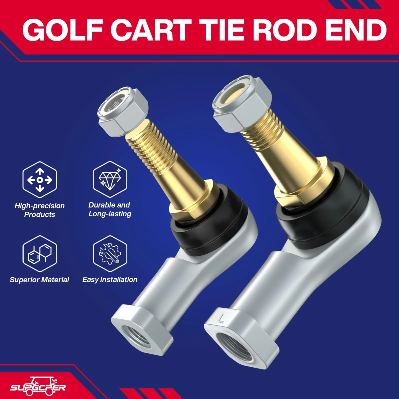 SUPGCPER Tie Rod End Ball Joint Kit for E-Z-GO TXT image 4