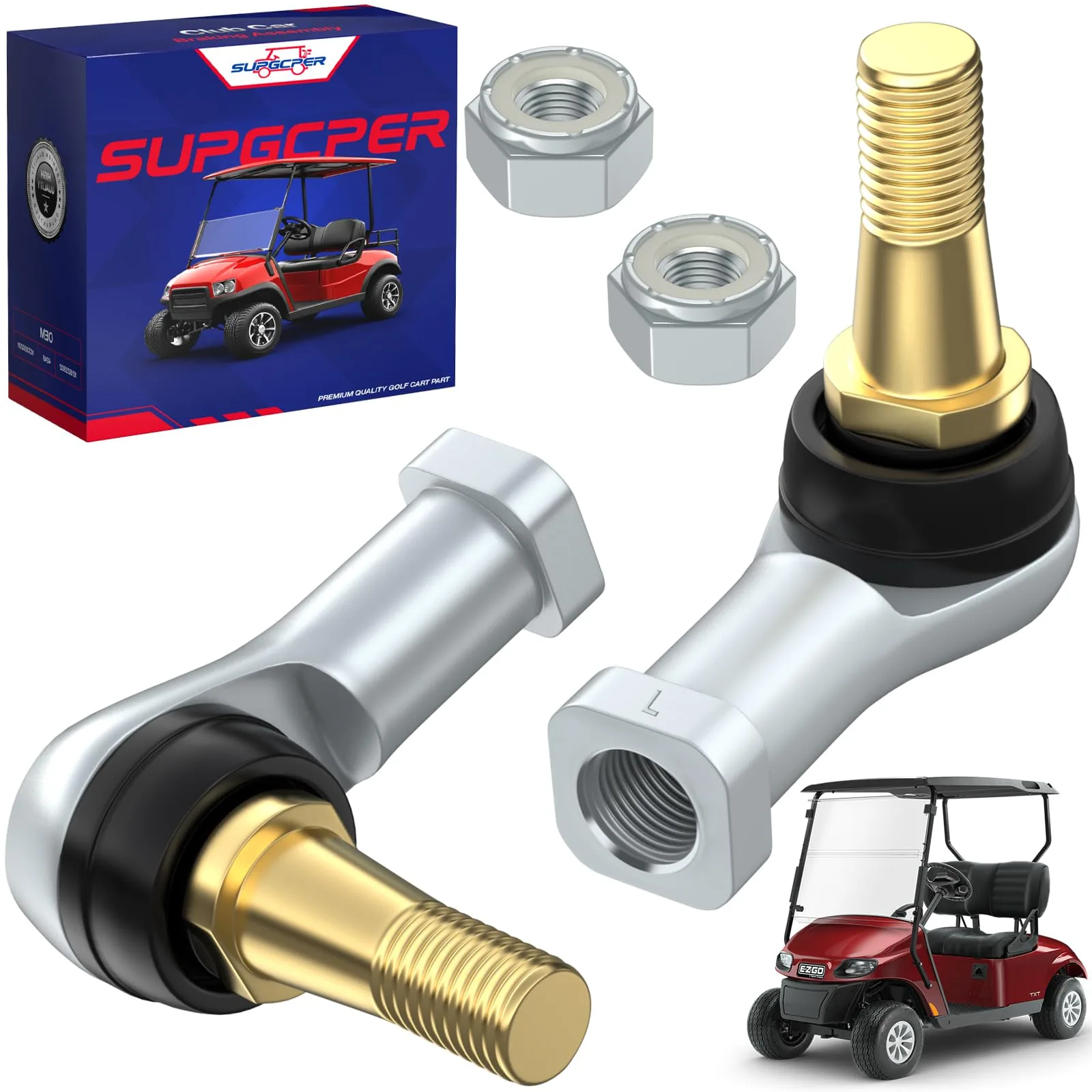 SUPGCPER Tie Rod End Ball Joint Kit for E-Z-GO TXT