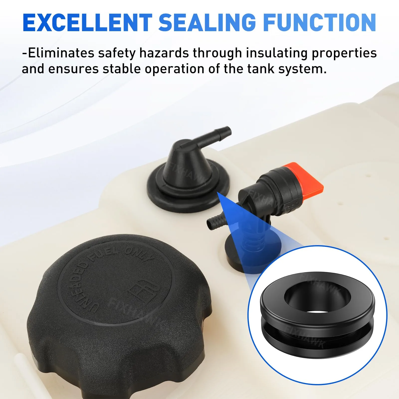 FIXHAWK Fuel Tank Vent Grommets for Club Car DS & Precedent image 4
