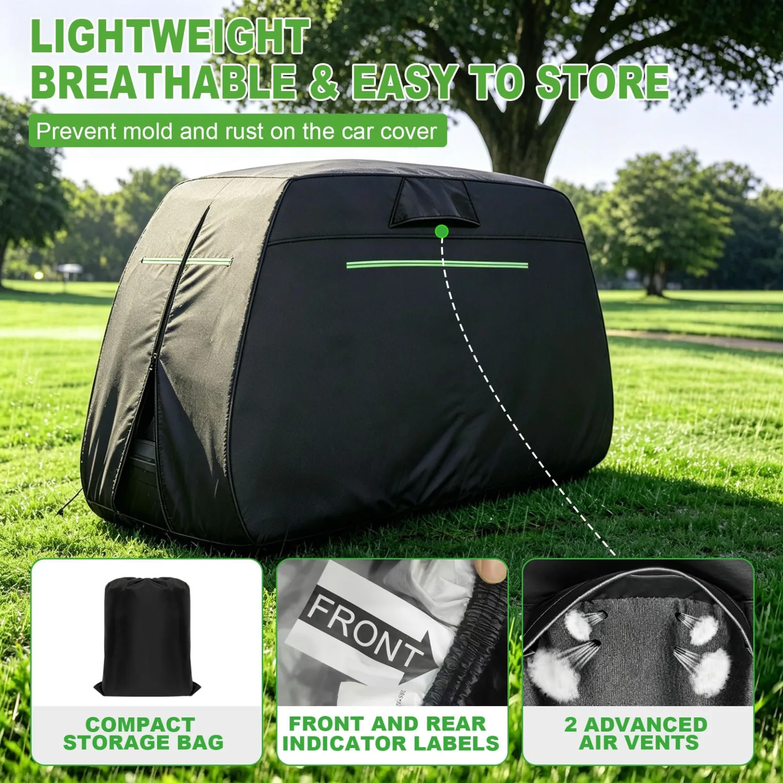 6-Passenger Golf Cart Cover for Club Car, E-Z-GO & Yamaha image 3