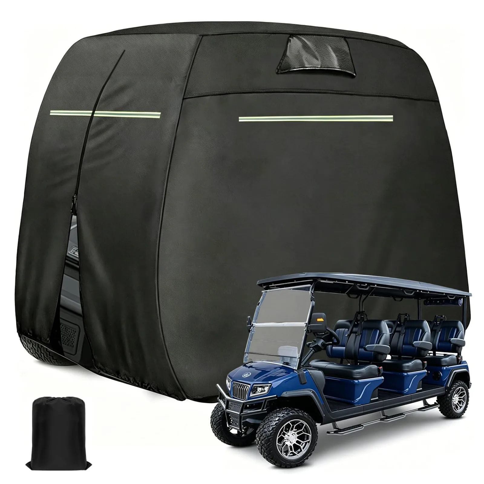 6-Passenger Golf Cart Cover for Club Car, E-Z-GO & Yamaha