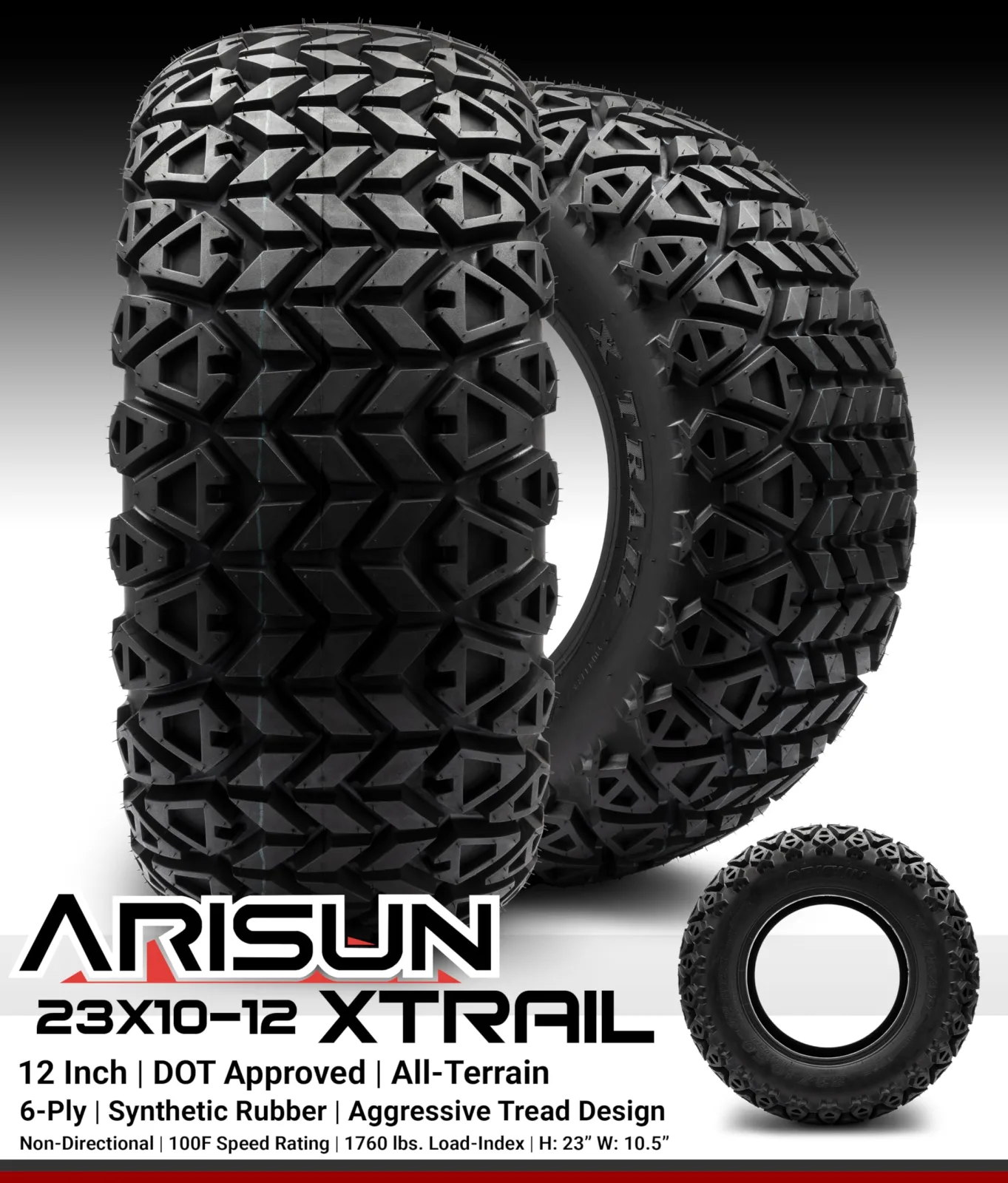 MODZ Matrix 12" White Golf Cart Wheels and Tires image 4