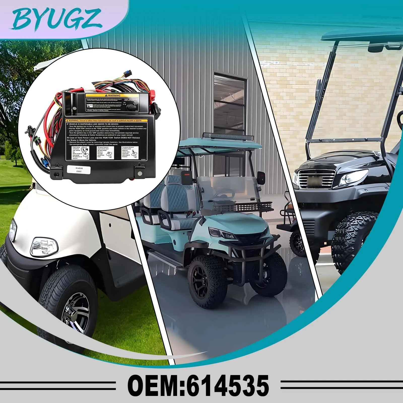 BYUGZ 614535 48V Harness for E-Z-GO RXV 2009-2011 image 2