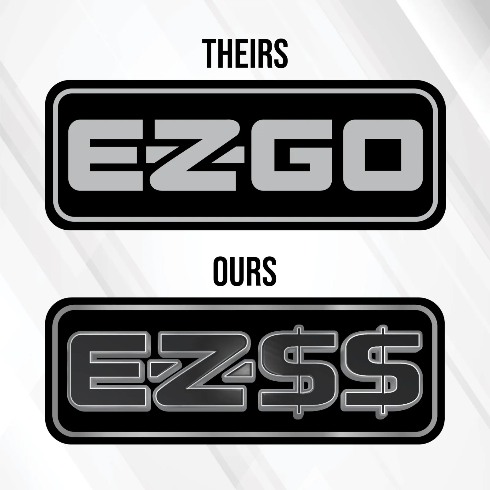 Gimme Golf USA EZ-Money Name Plate for E-Z-GO RXV image 2