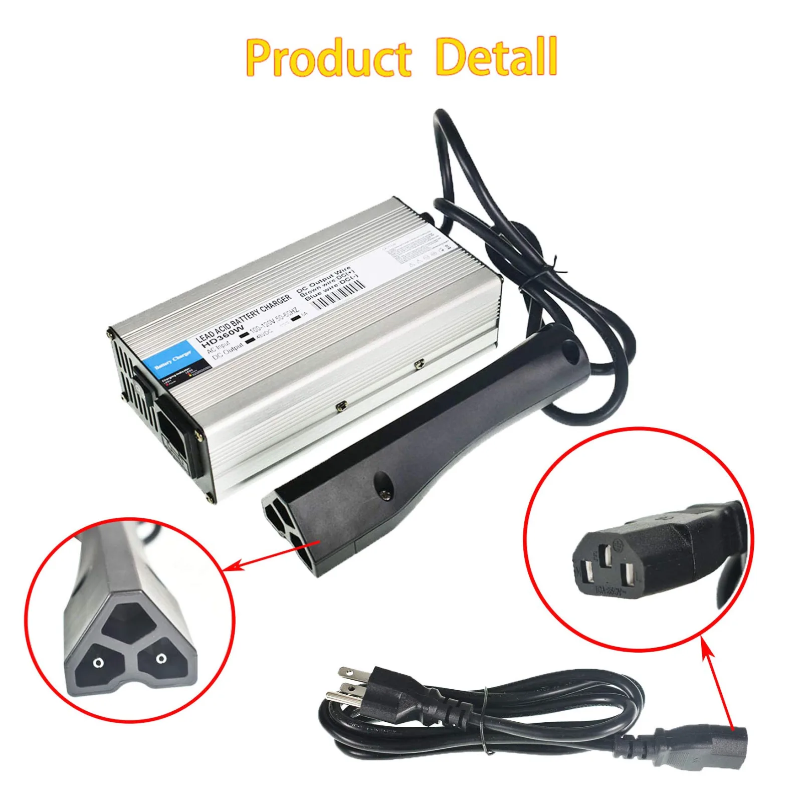 WFLNHB 48V 6A RXV Golf Cart Battery Charger image 4