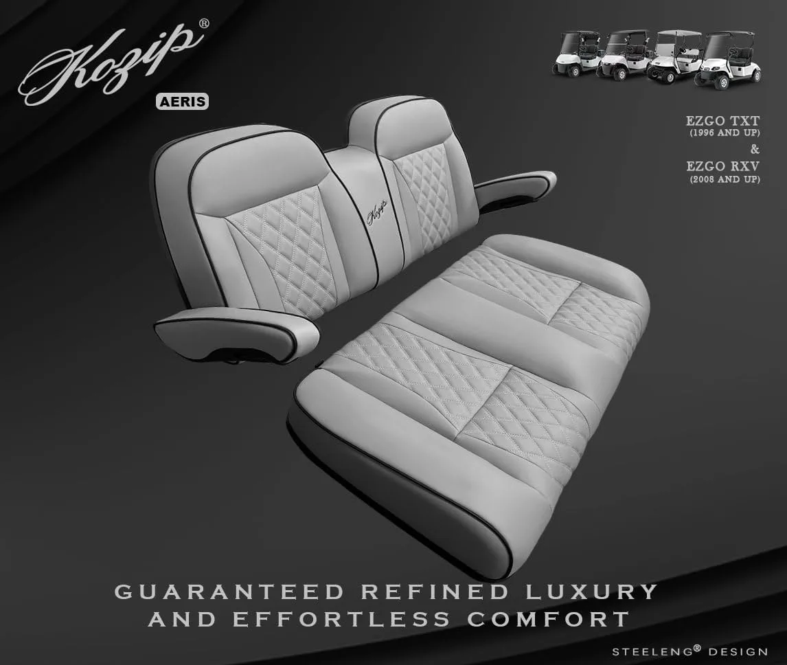 Kozip Gray Front Seat Cushions for E-Z-GO RXV/TXT image 2