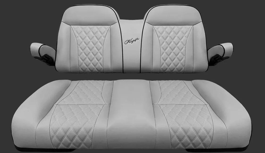 Kozip Gray Front Seat Cushions for E-Z-GO RXV/TXT