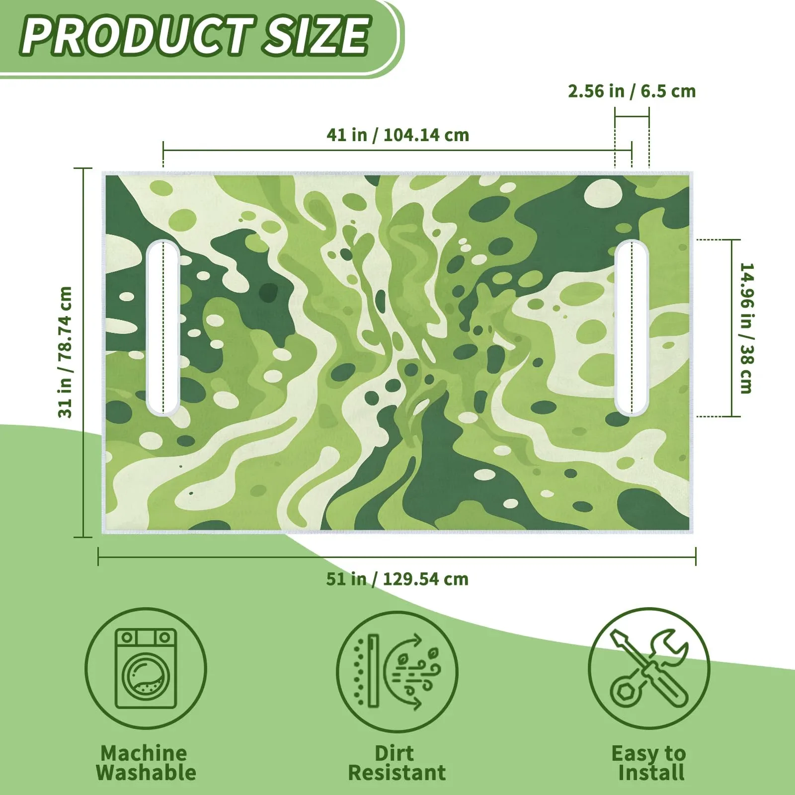 Tiveruda Golf Cart Seat Cover for Double Seats, 51 x 31 in image 2