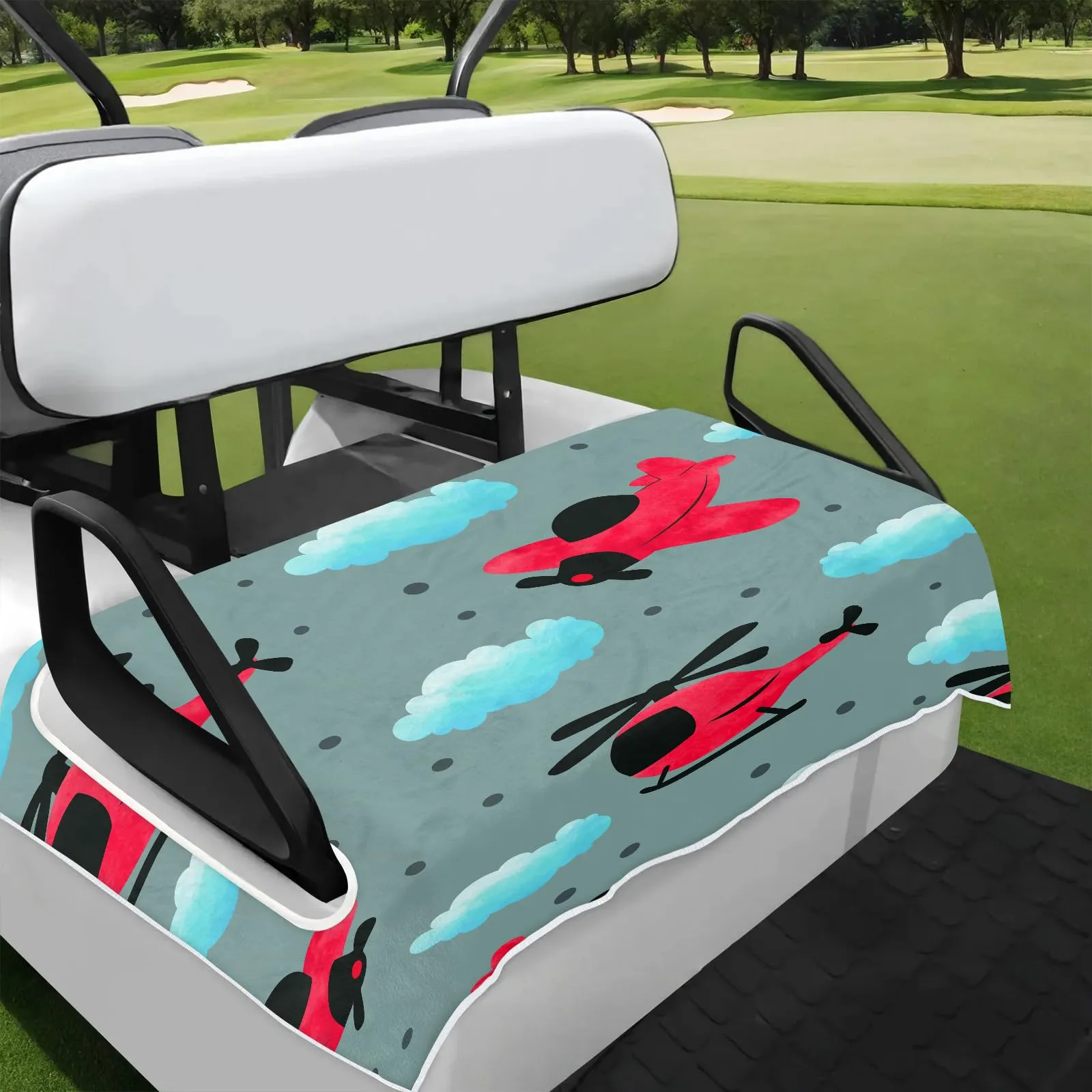 Tiveruda Golf Cart Seat Cover for Double Seats, 51 x 31 in