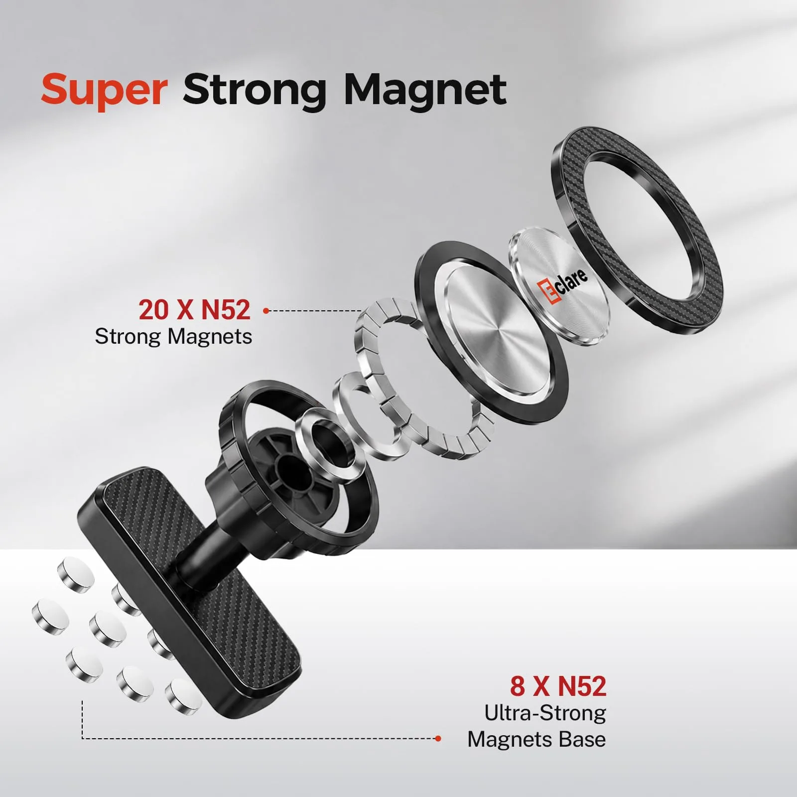 Eclare Magnetic Golf Cart Phone Holder — MagSafe Compatible image 4