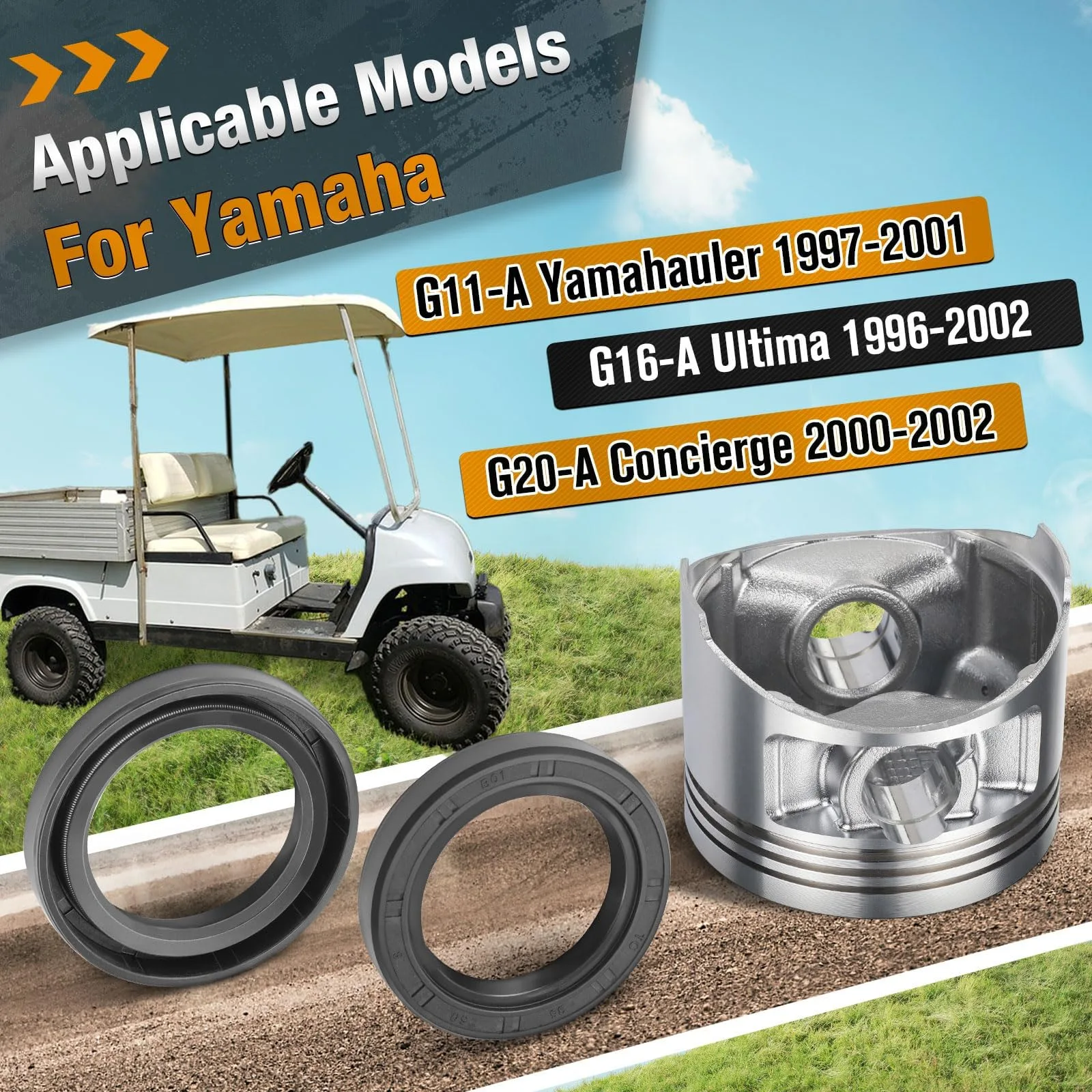 zozoye Top-End Rebuild Kit JN6-11631-00-A0 for Yamaha G11/G16/G20 image 2
