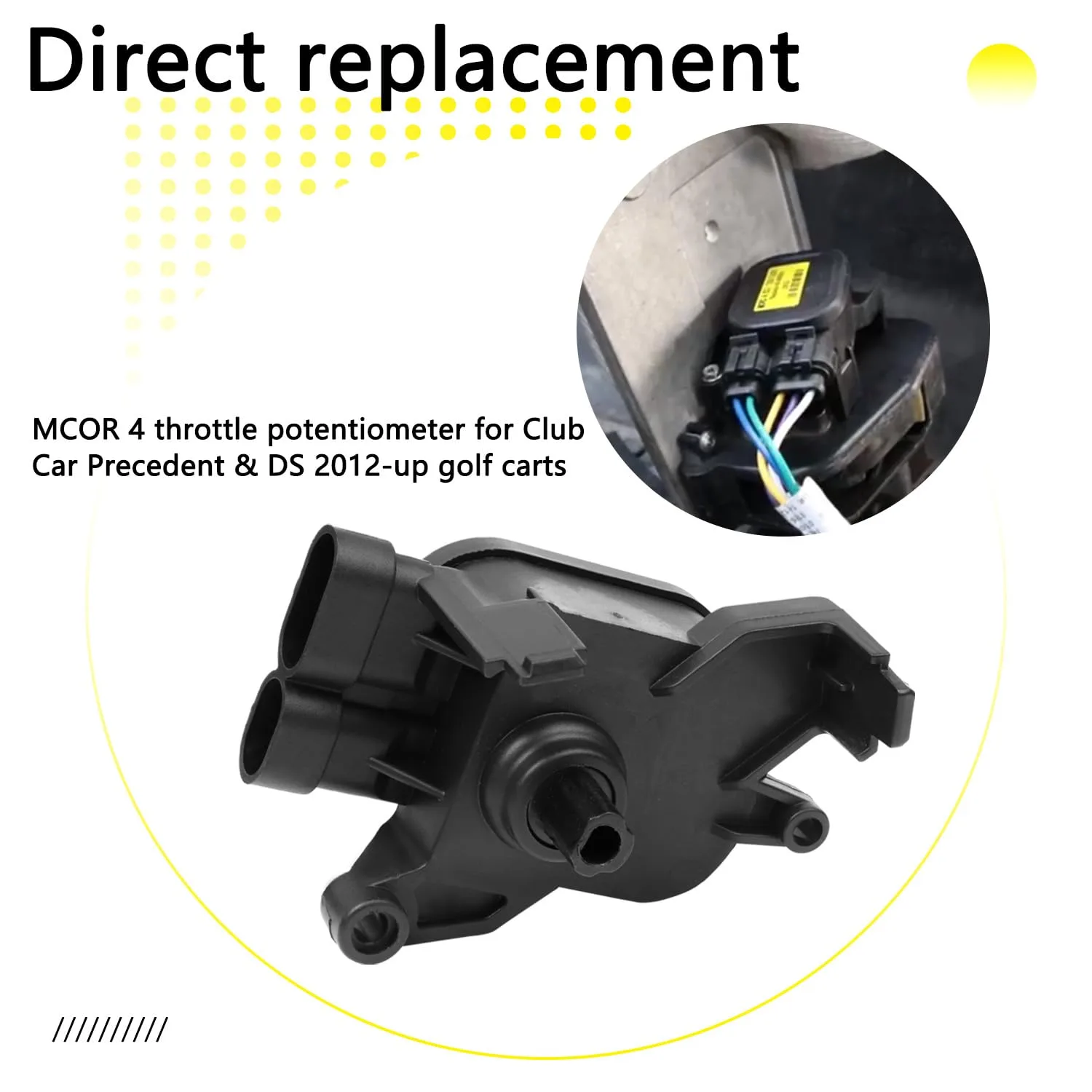 HNeekyr MCOR 4 Throttle Potentiometer for Club Car image 3