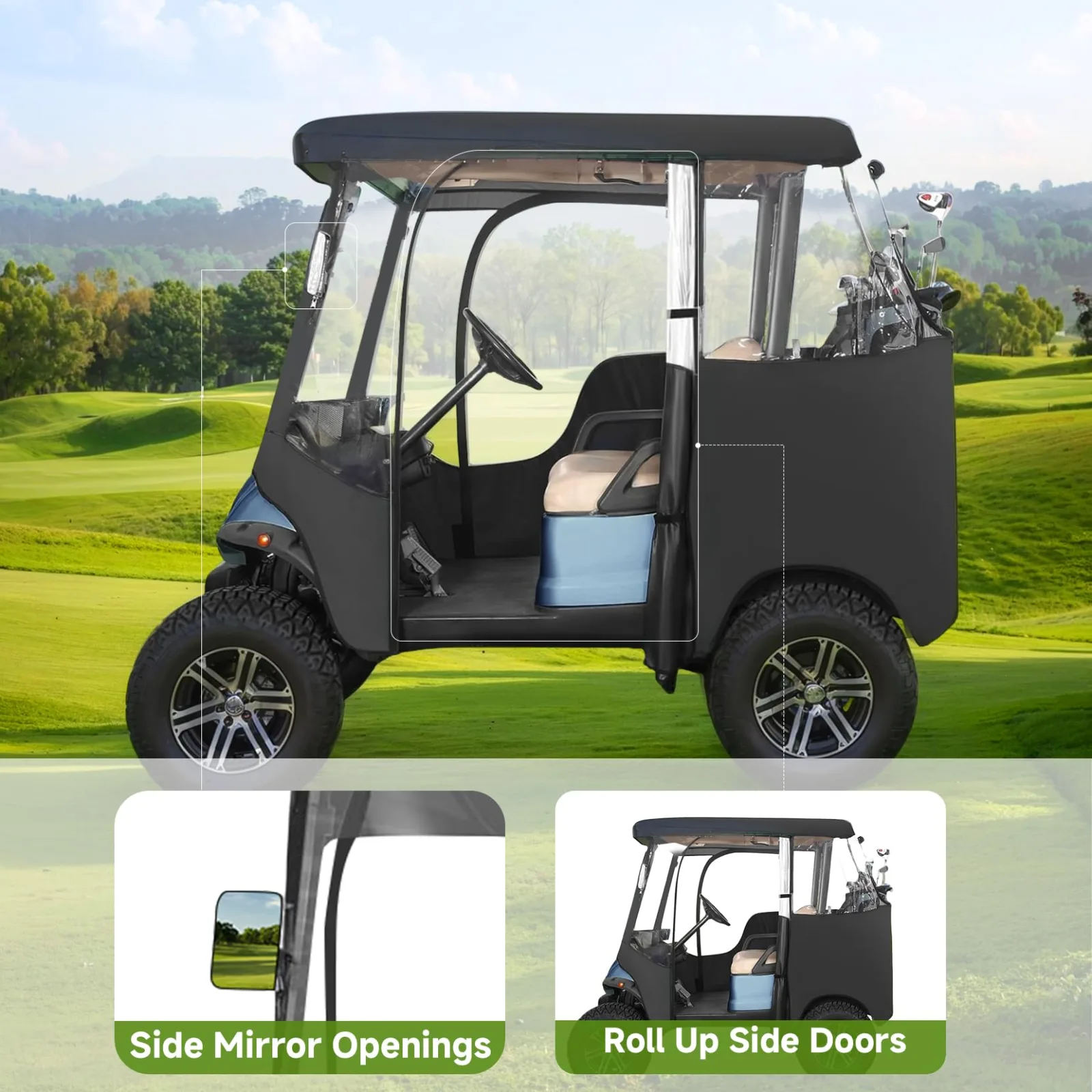 Xoxocos Golf Cart Enclosure for E-Z-GO TXT RXV image 2