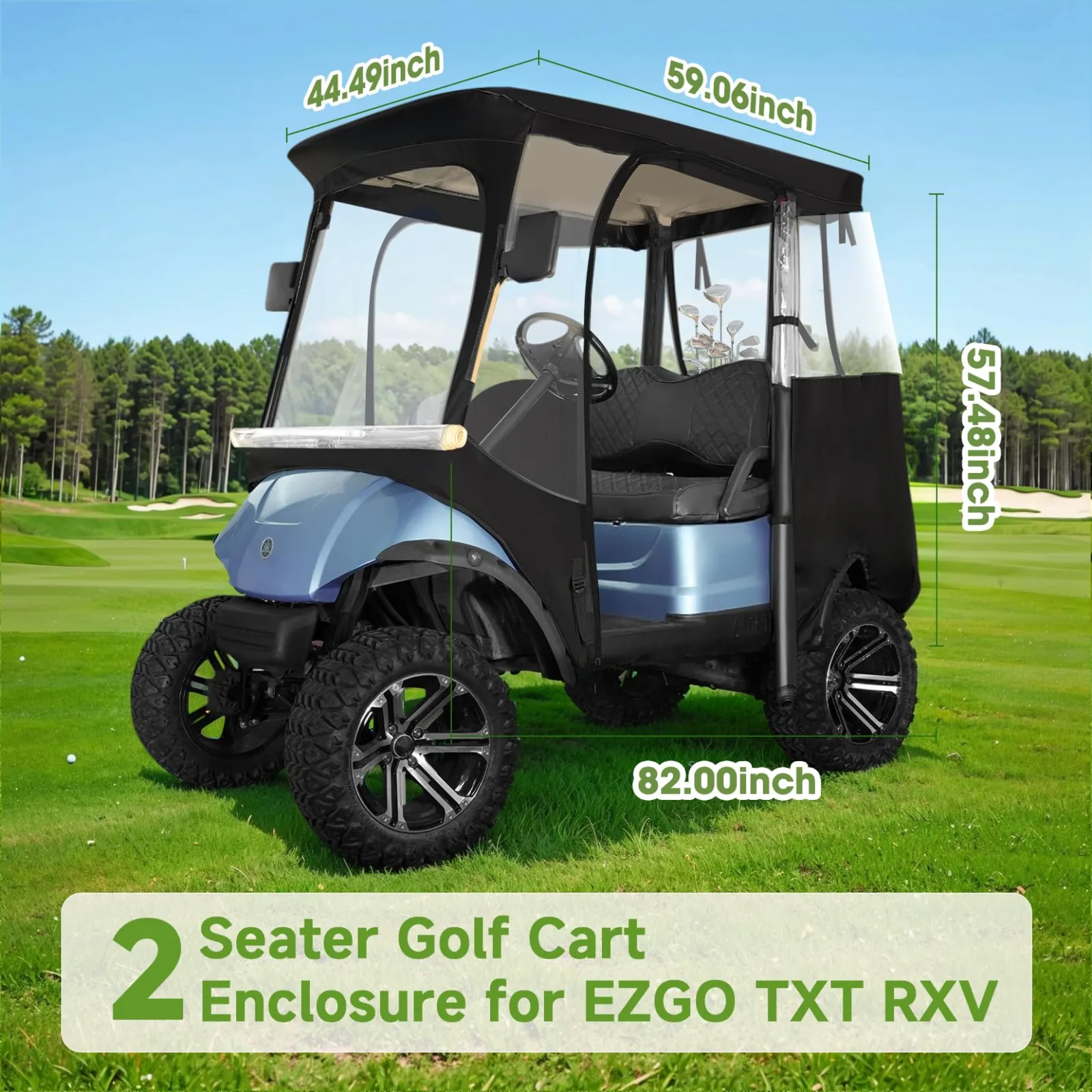 Xoxocos Golf Cart Enclosure for E-Z-GO TXT RXV image 3