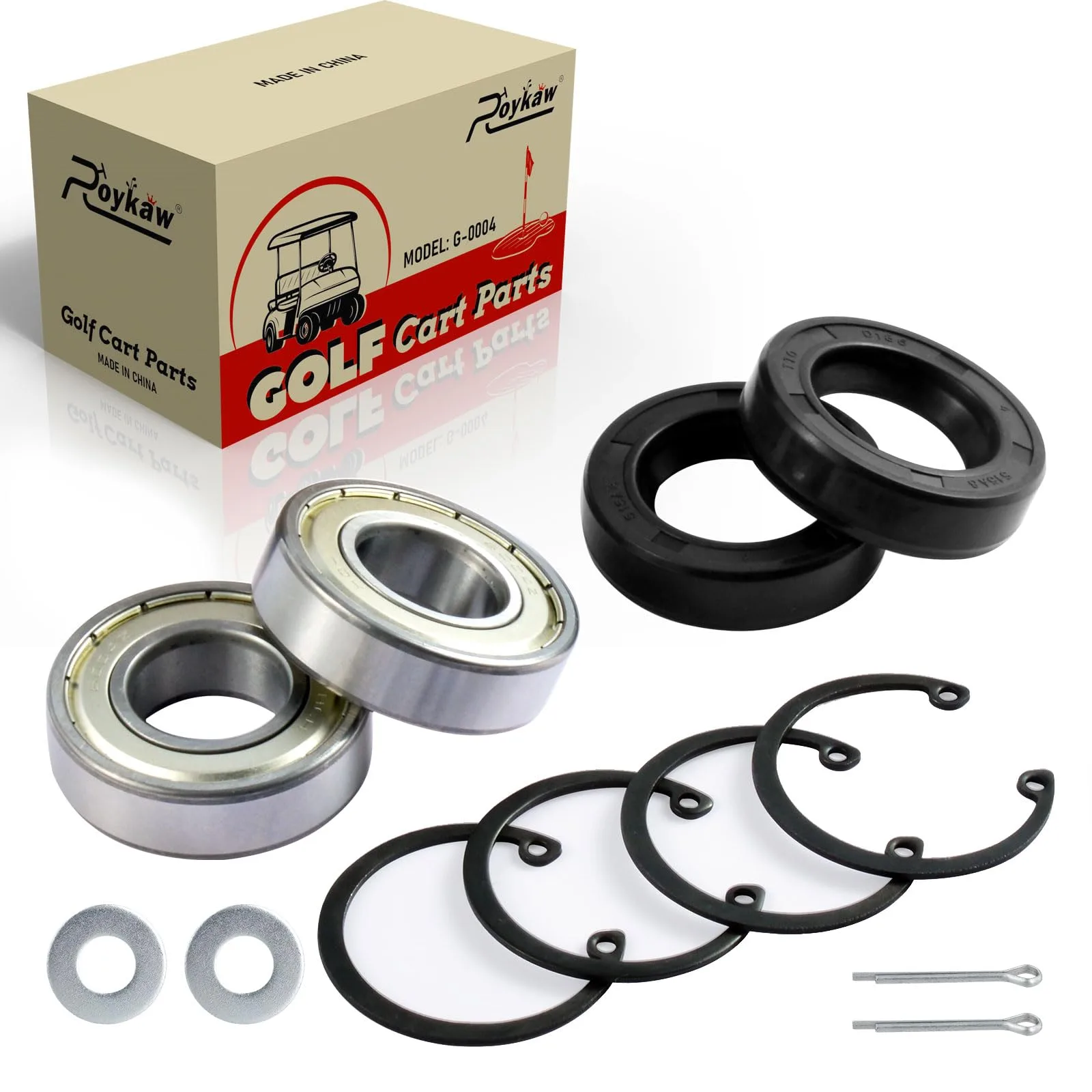 Roykaw GE-0058 Rear Axle Bearing and Seal Kit