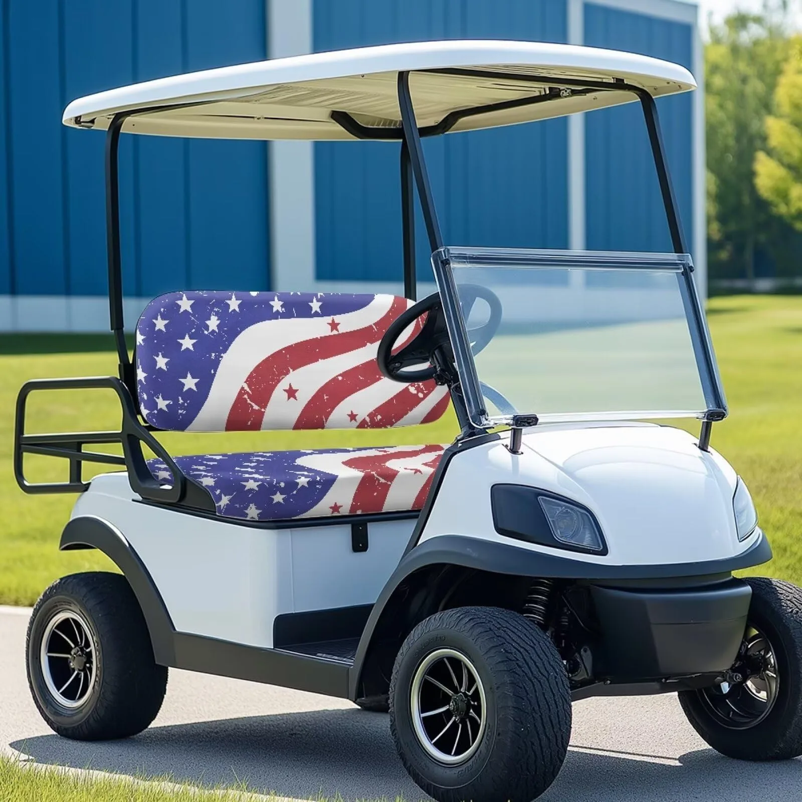 Quidrwyo American Flag Golf Cart Seat Covers image 3