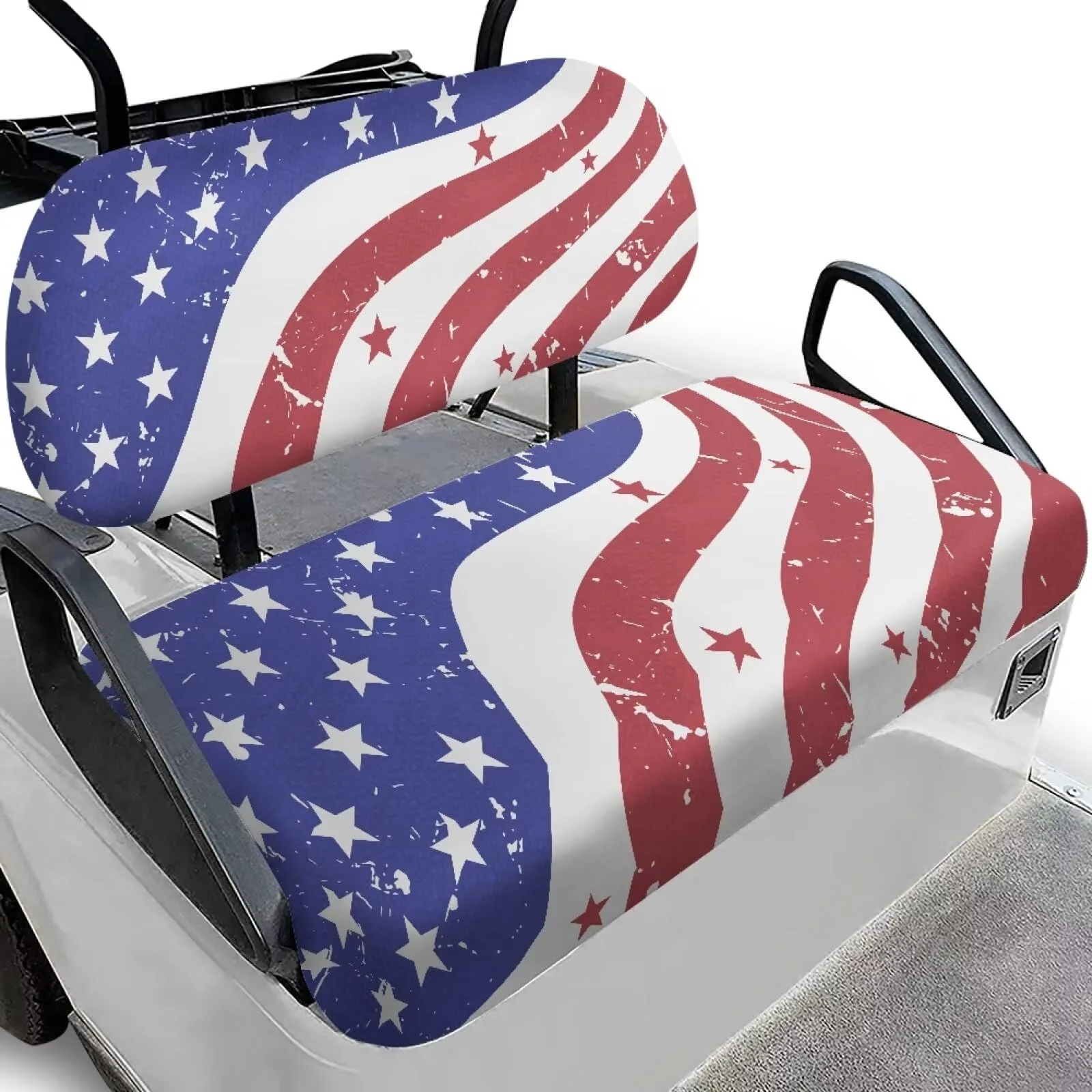 Quidrwyo American Flag Golf Cart Seat Covers
