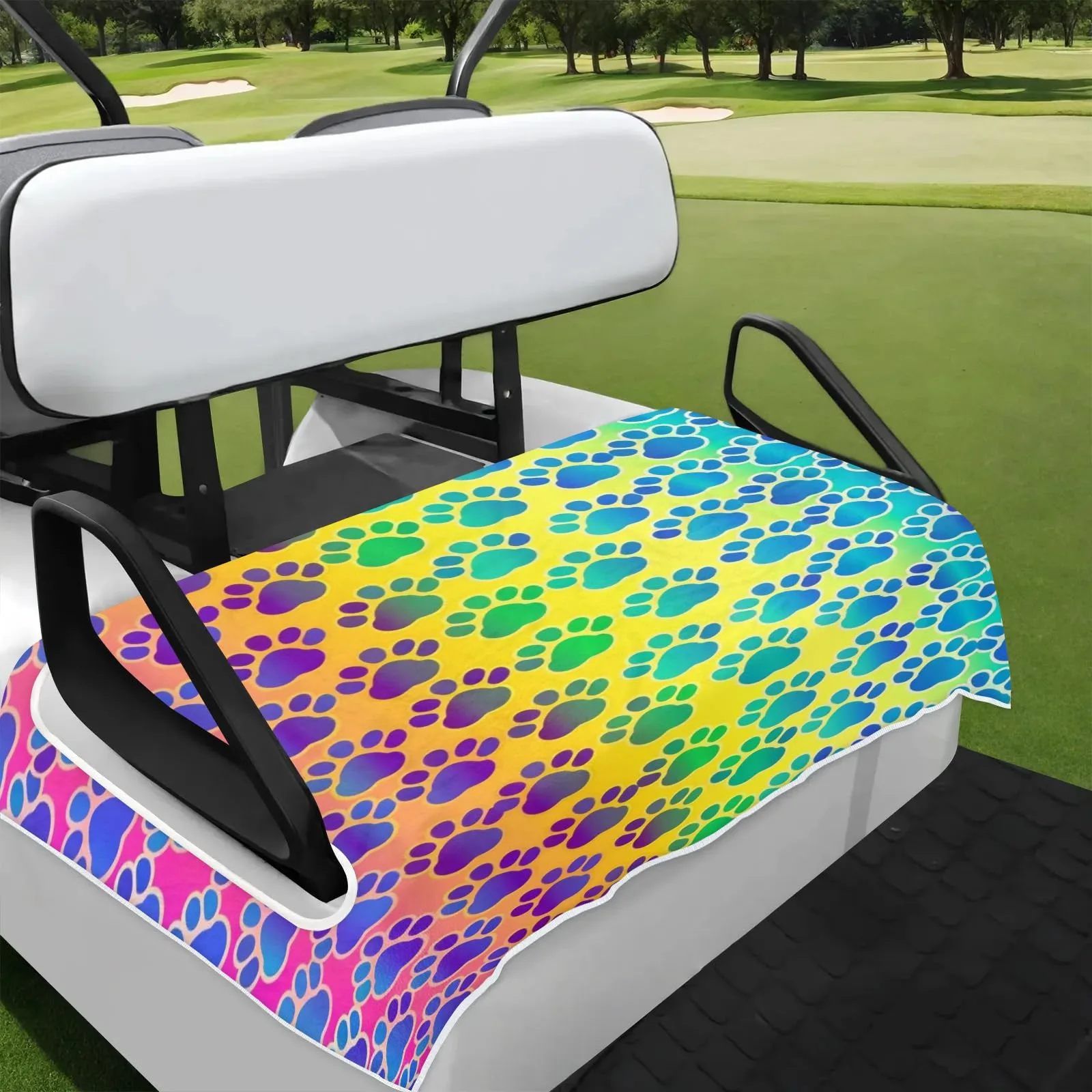 Tiveruda Golf Cart Seat Cover for Double Seats, 51 x 31 in